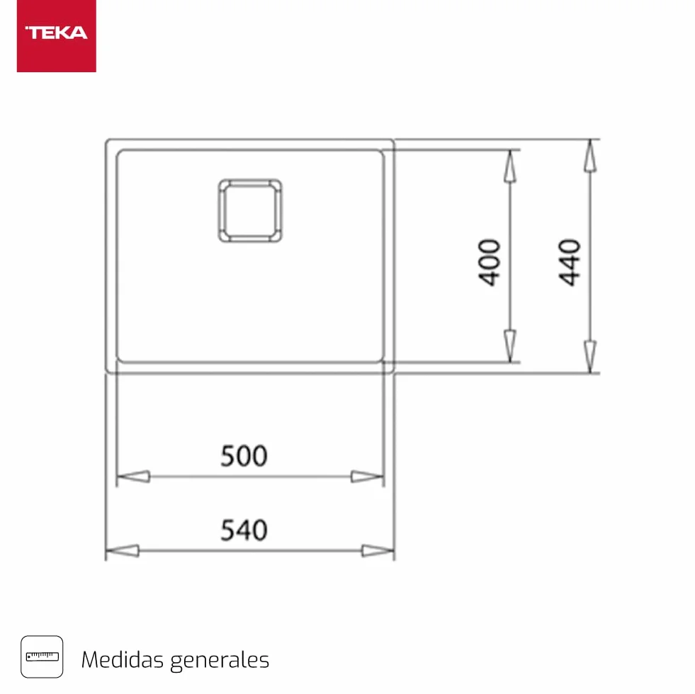 Teka FlexLinea RS15 50.40 zlewozmywak z 1 wiadrem, potrójnie zabudowy, kolor tytanowy