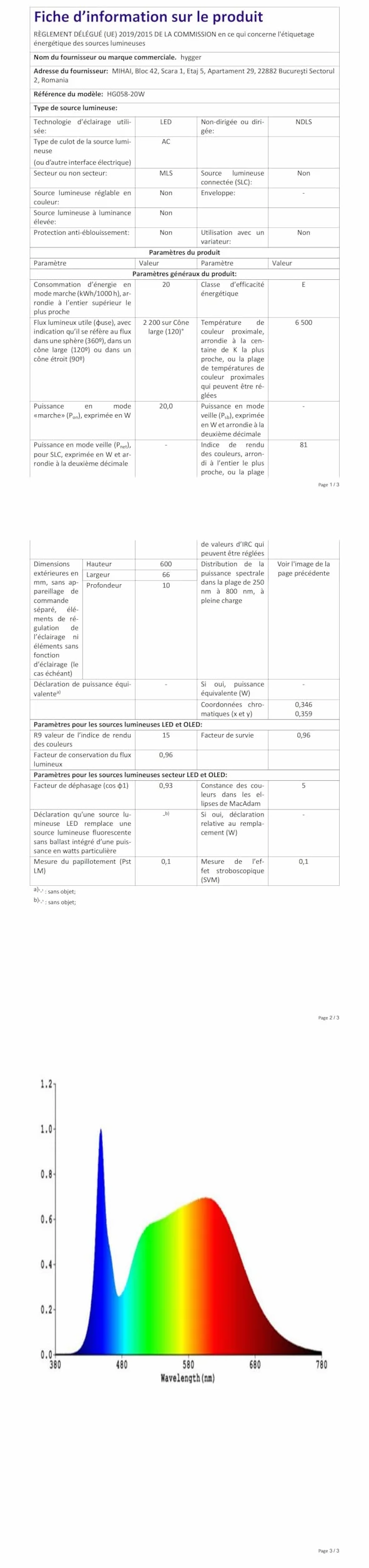 Hygger Oświetlenie akwarium LED 20W RGB 10 poziomów jasności timer 3 tryby zbiornik 60-82 cm