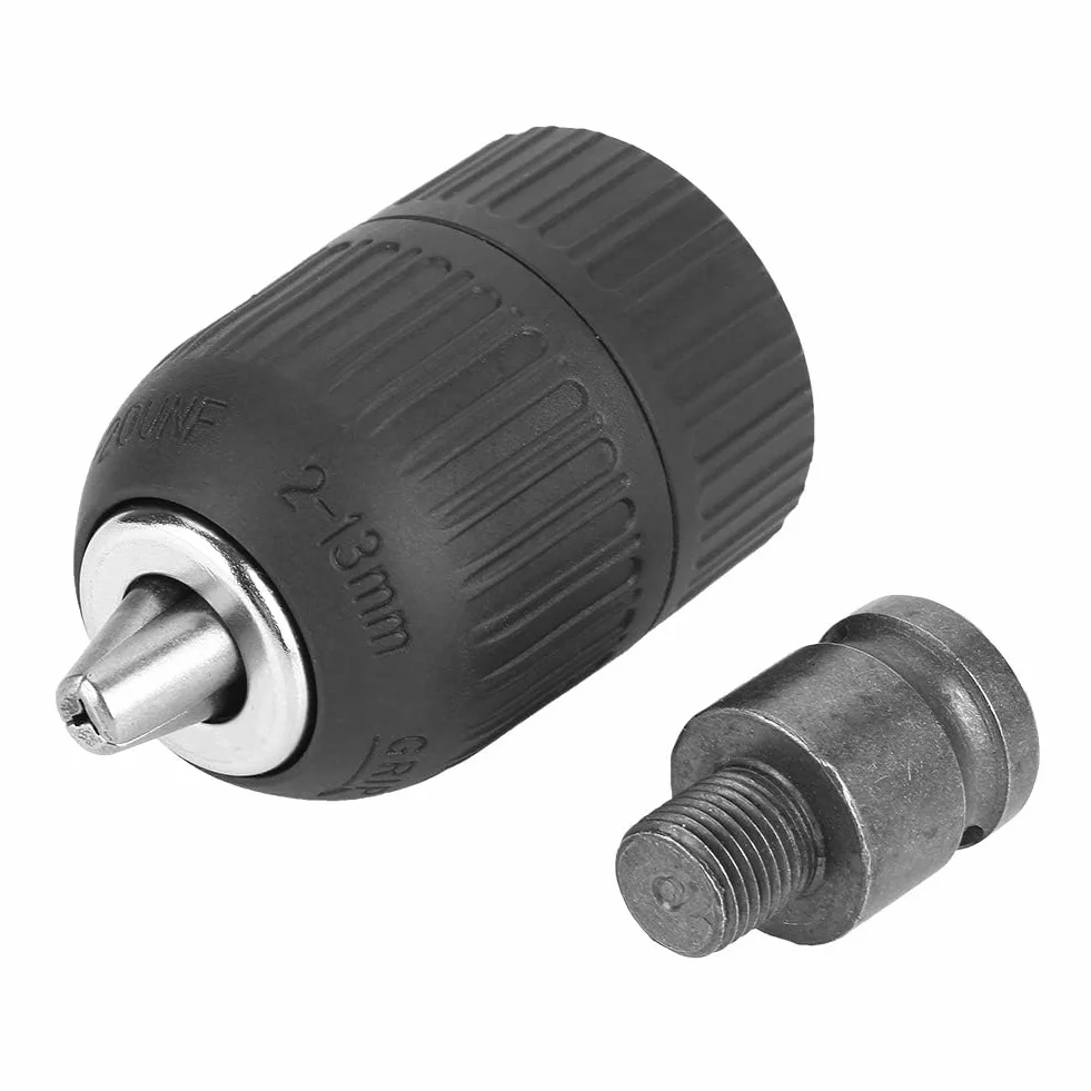 Uchwyt wiertarski, szybkozaciskowy uchwyt wiertarski 2-13 mm 1/2 "-20UNF z adapterem wiertarskim 1/2" do późniejszego montażu kluczy udarowych
