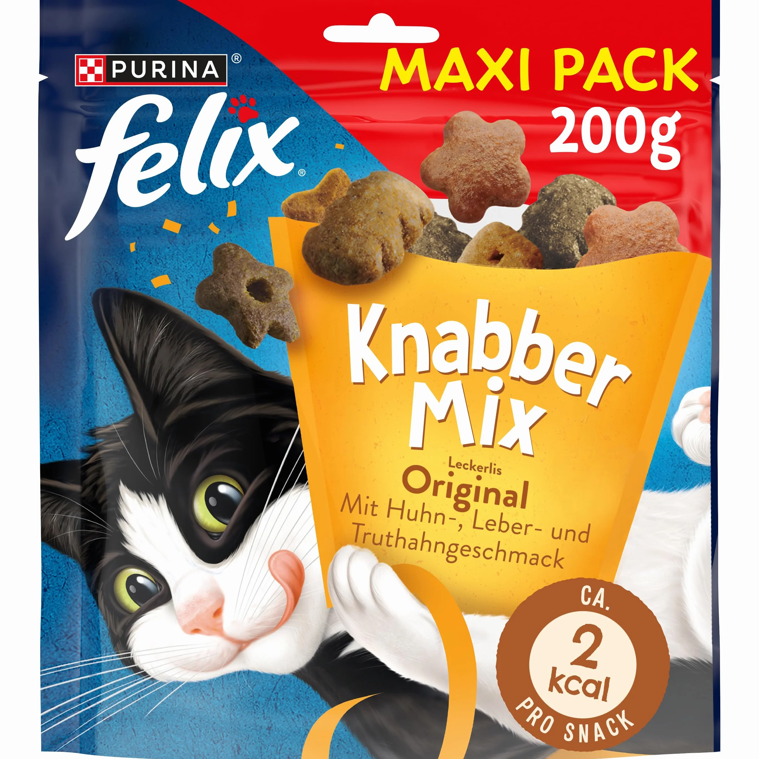 Felix 12399851 Oryginalna Przekąska dla Kotów, 200 g