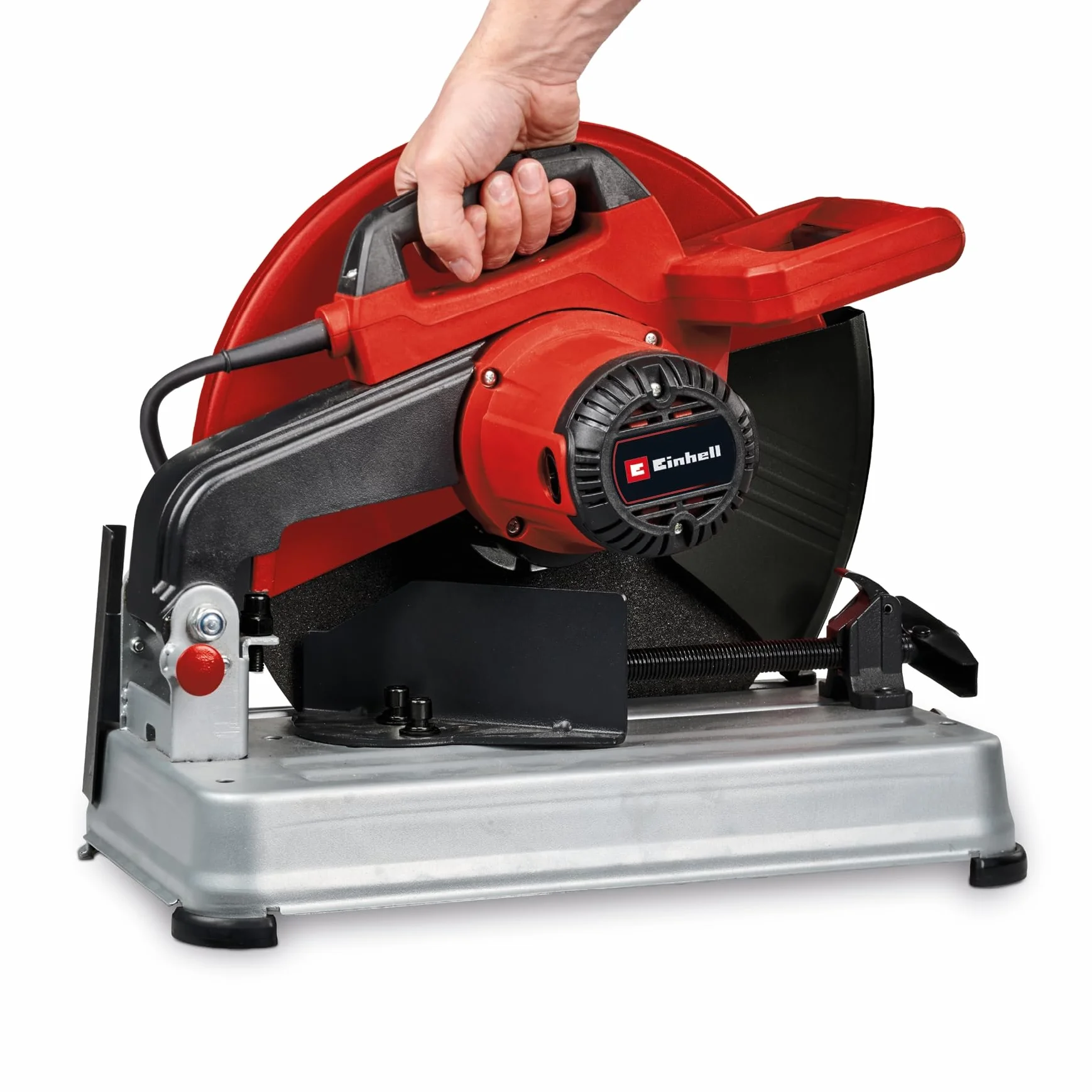 Einhell Piła do metalu TC-MC 355/1 (2200 W, prędkość obrotowa biegu jałowego 4200 min-1, Softstart, ochrona przed iskrami, w zestawie tarcza tnąca Ø 355 x Ø 25,4 x 2,8 mm)