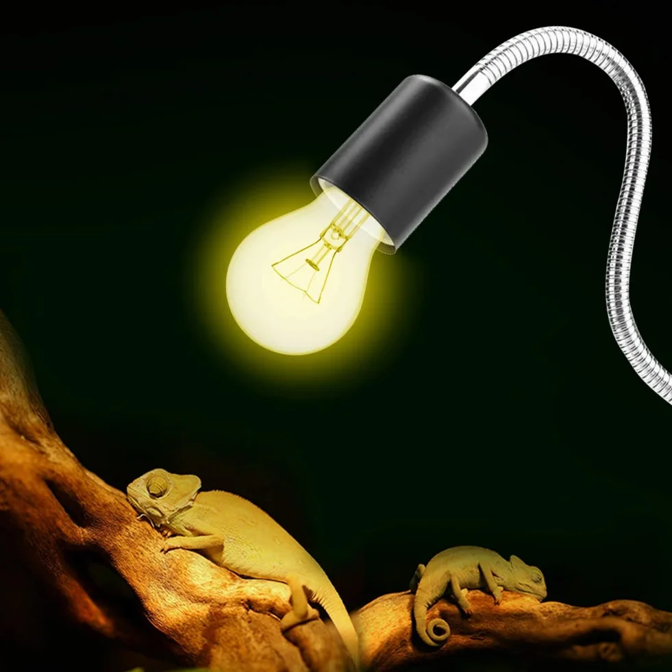 Oprawka do terrarium Lampa grzewcza żółwia Zaciskowa Obrotowa 360° dla gadów akwariowych