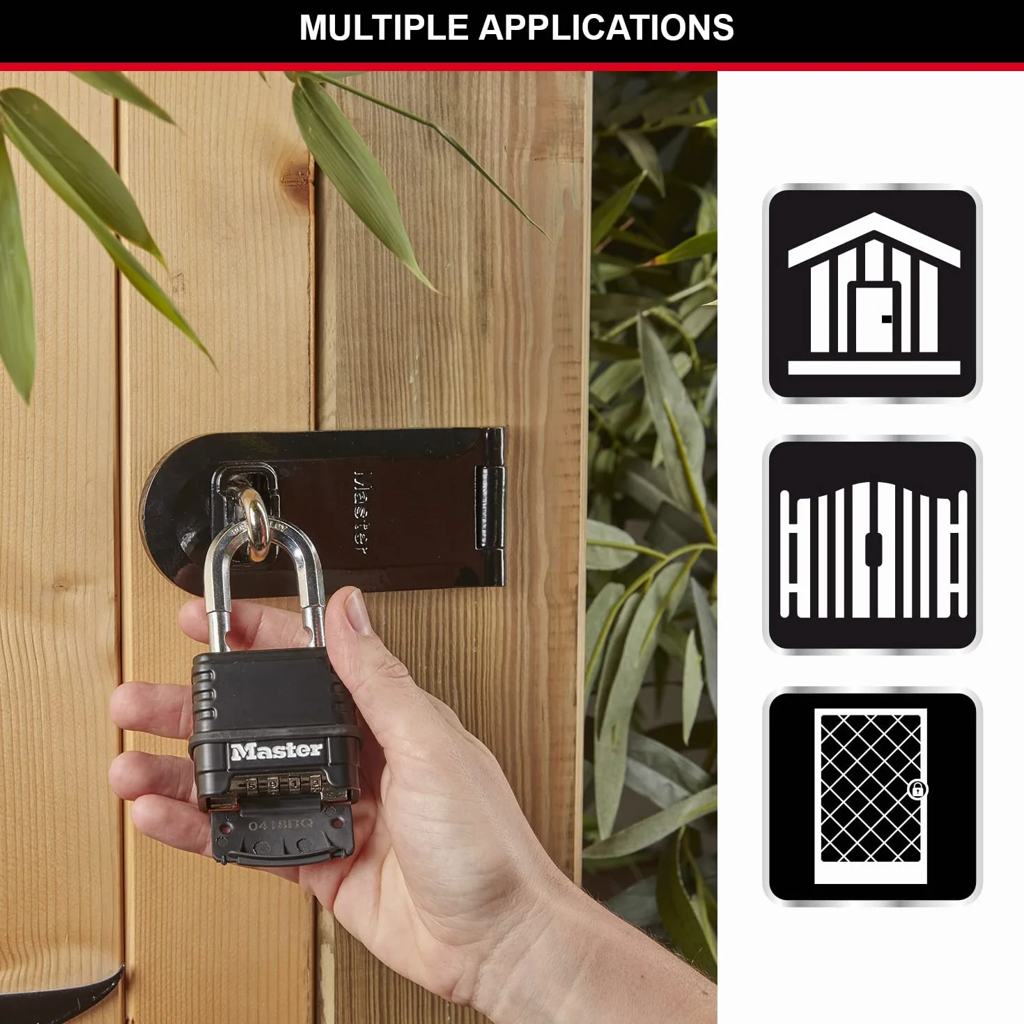 Master Lock Excell zamek szyfrowy 50 mm, czarny, M178EURD