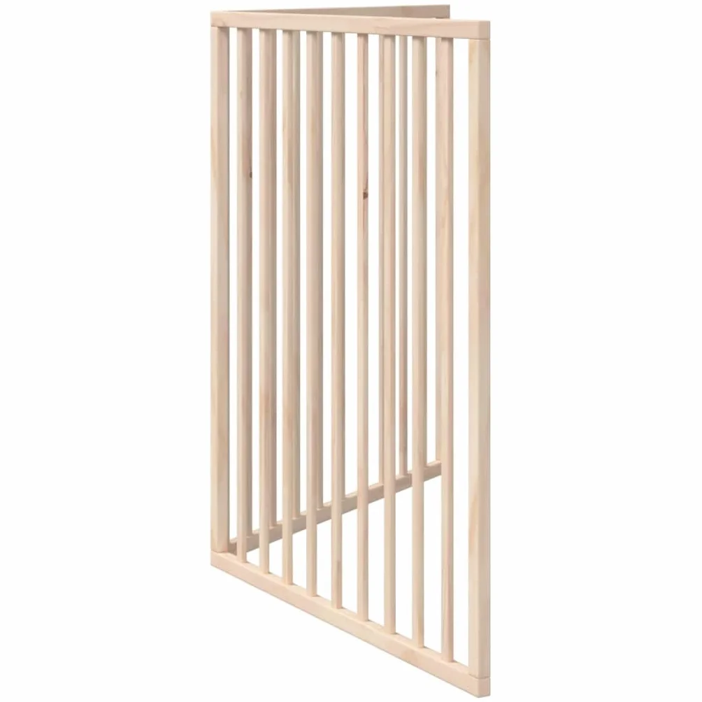vidaXL Bramka dla psa składana 2 panele 160 cm drewno topolowe