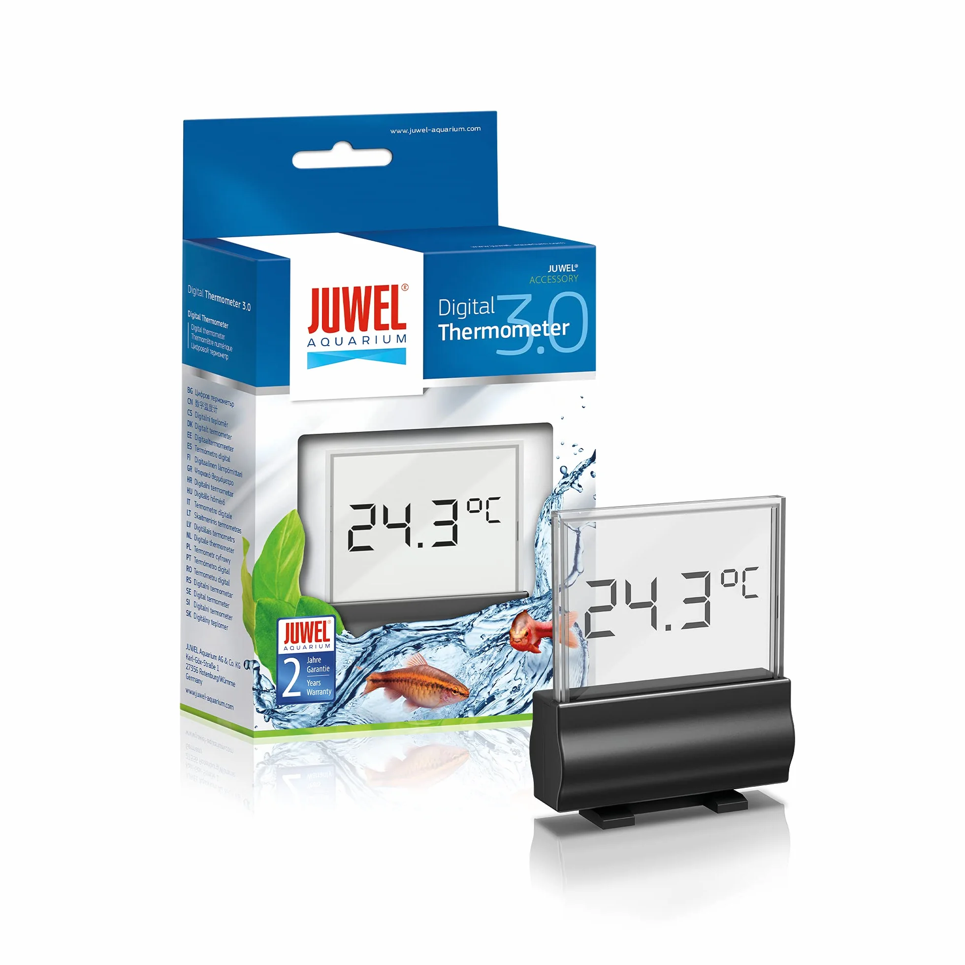 JUWEL Aquarium - Cyfrowy termometr 3.0 – pasuje do wszystkich akwariów