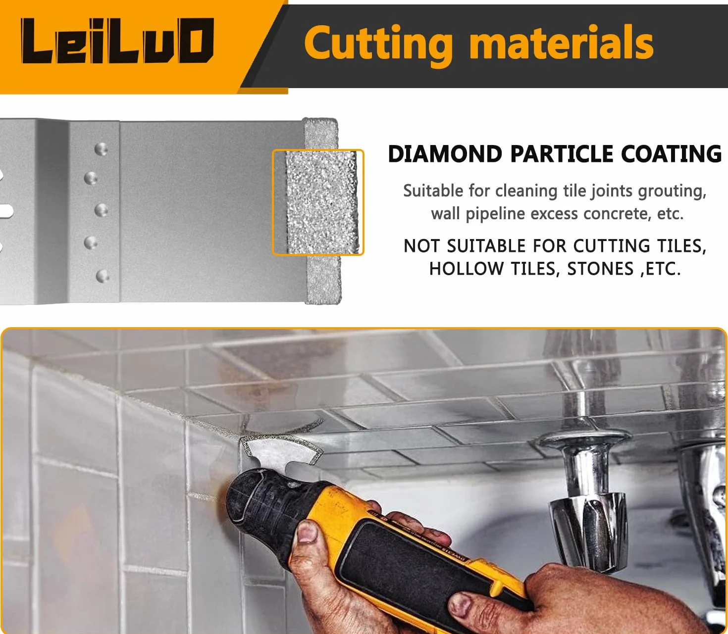 Zestaw diamentowych brzeszczotów do fug 6-częściowy 2 mm kompatybilny z DeWalt Makita Einhell Dremel