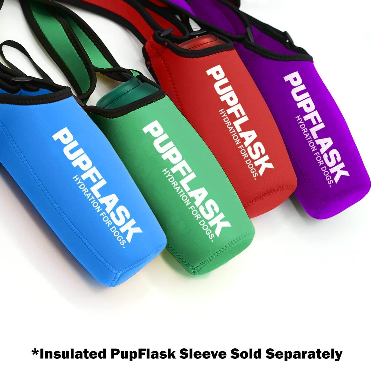 PupFlask Duża Butelka na Wodę dla Psa - 800 lub 1200 ml, Stal Nierdzewna, Wygodny Dozownik, Podróżna Miska, Przenośna i Szczelna