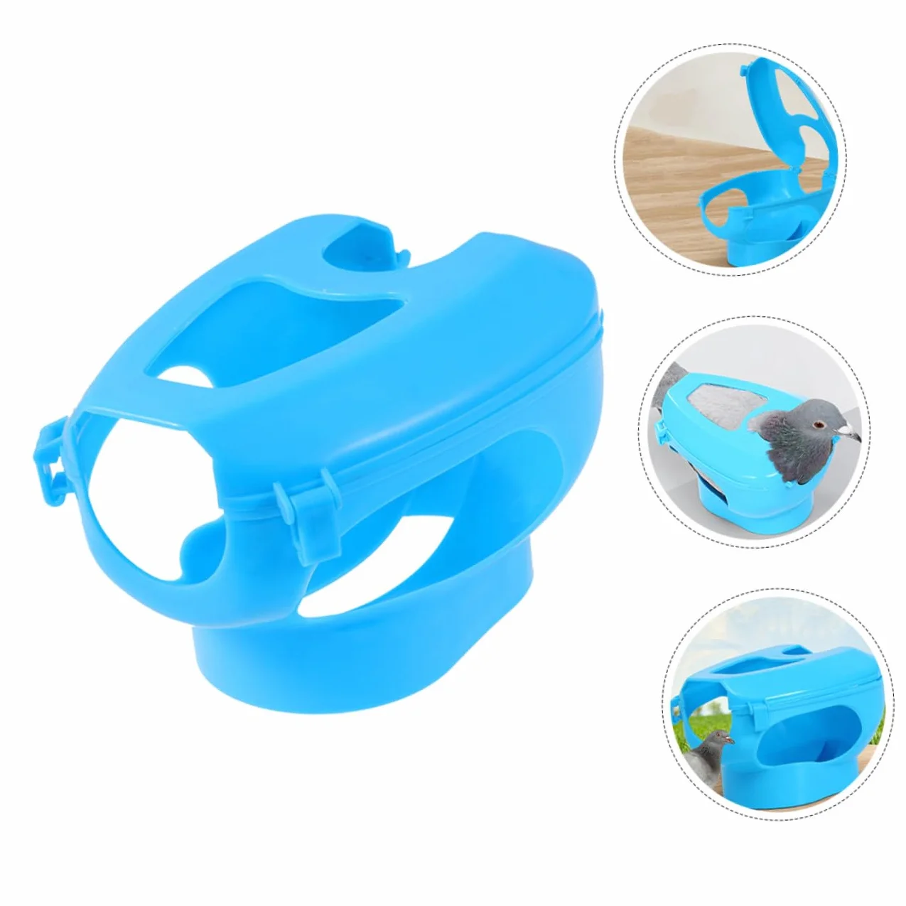 Toyvian 2 Szt. Niebieskich Plastikowych Uchwytów Do Iniekcji dla Gołębi Ramka Mocująca Do Karmienia i Leczenia Gołębi Praktyczny Stojak Ptaki z Ażurowym Wzorem