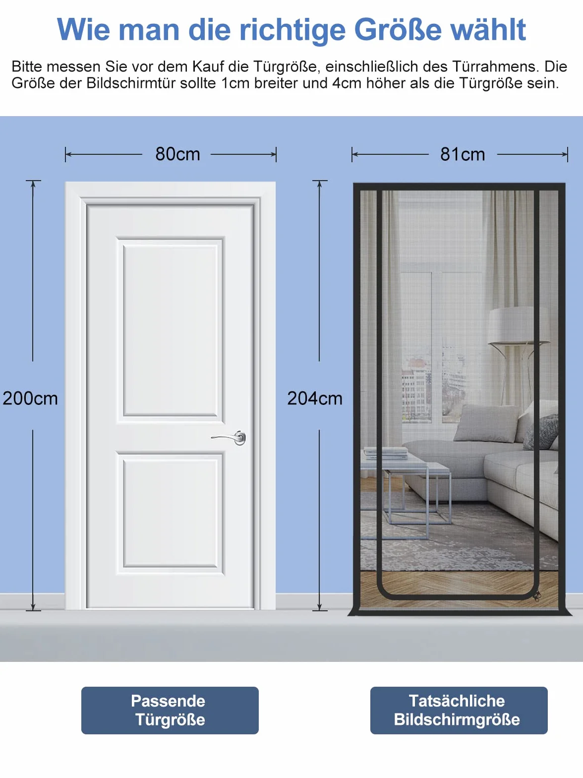 Siatka dla kota na balkon 80x200 cm ekran przed drzwiami dla zwierząt