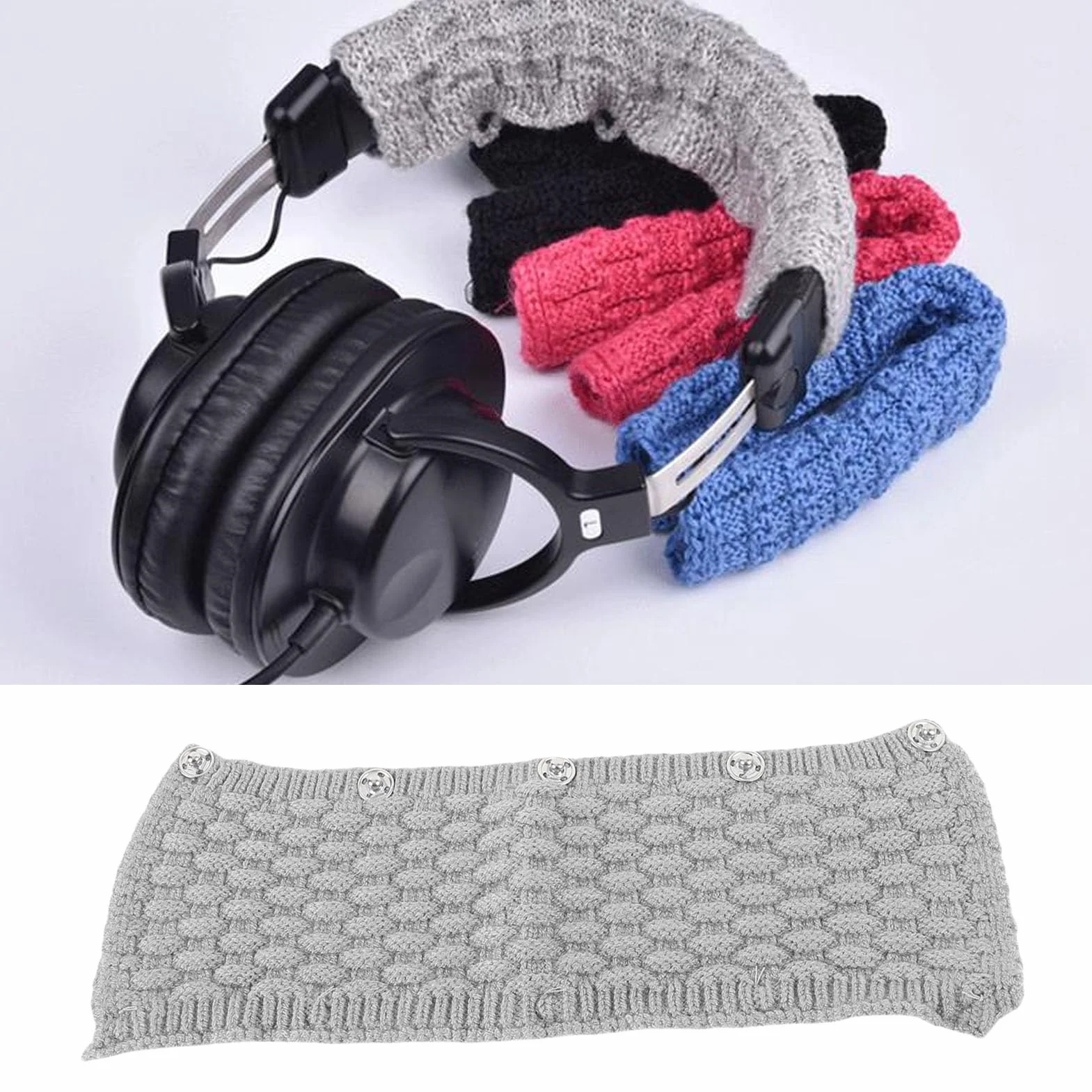 Pokrowiec na opaskę na głowę, Bawełniany Wymiana Pałąka Głowy Przycisk Snap 2 Pack 2 Pack dla QC35
