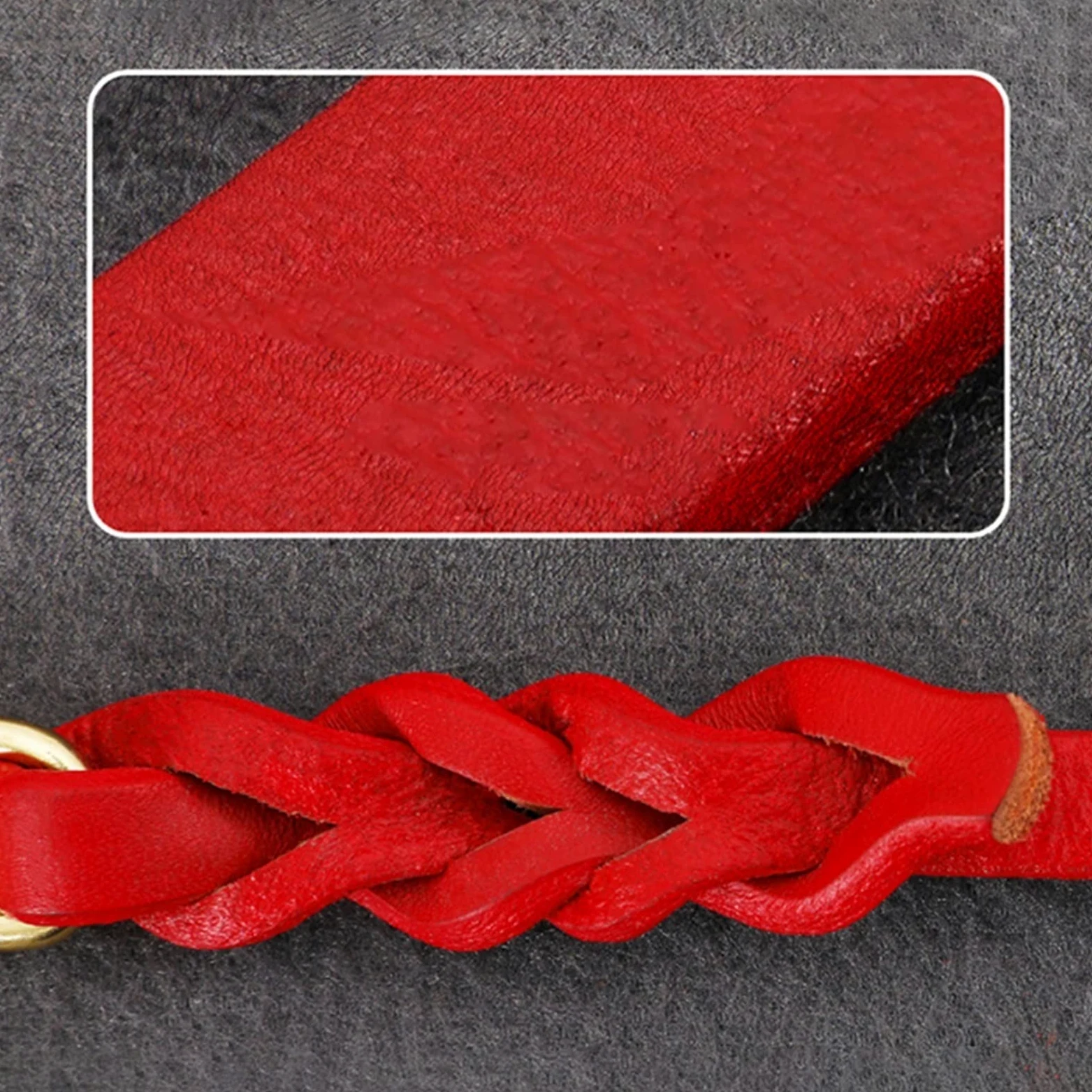 Skórzana smycz dla dużego psa Smycz do treningu chodzenia Pleciona lina trakcyjna z prawdziwej skóry Miedziany haczyk Dla owczarka niemieckiego Labrador (Kolor: 1, Rozmiar: 1 2 cm X 180 cm) (3 1 2 c