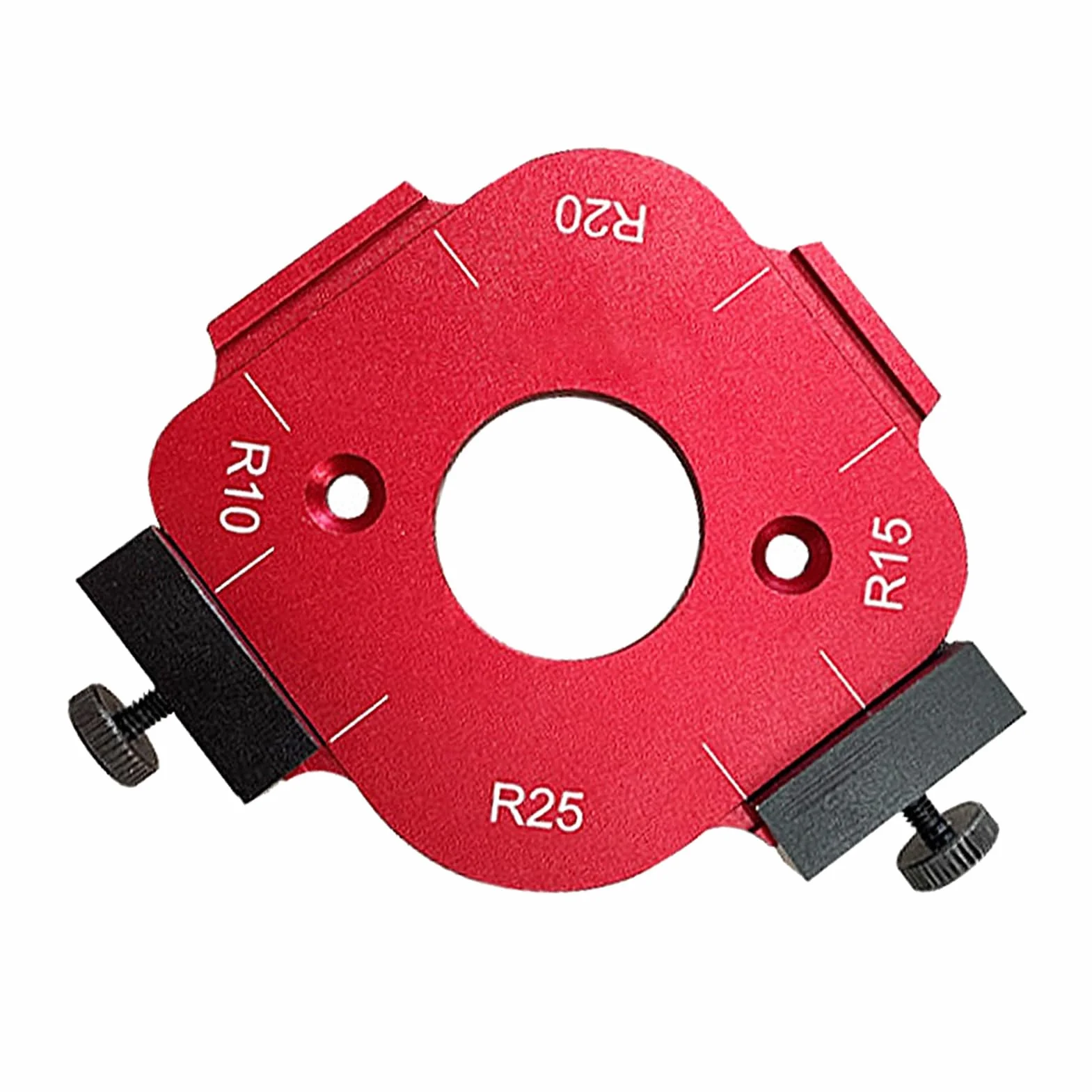 Szablon łuku Kątowego R R10/R15/R20/R25 Wyraźna Skala Wielofunkcyjny Szablon Frezarki Promieniowej do Projektów DIY do Obróbki Drewna