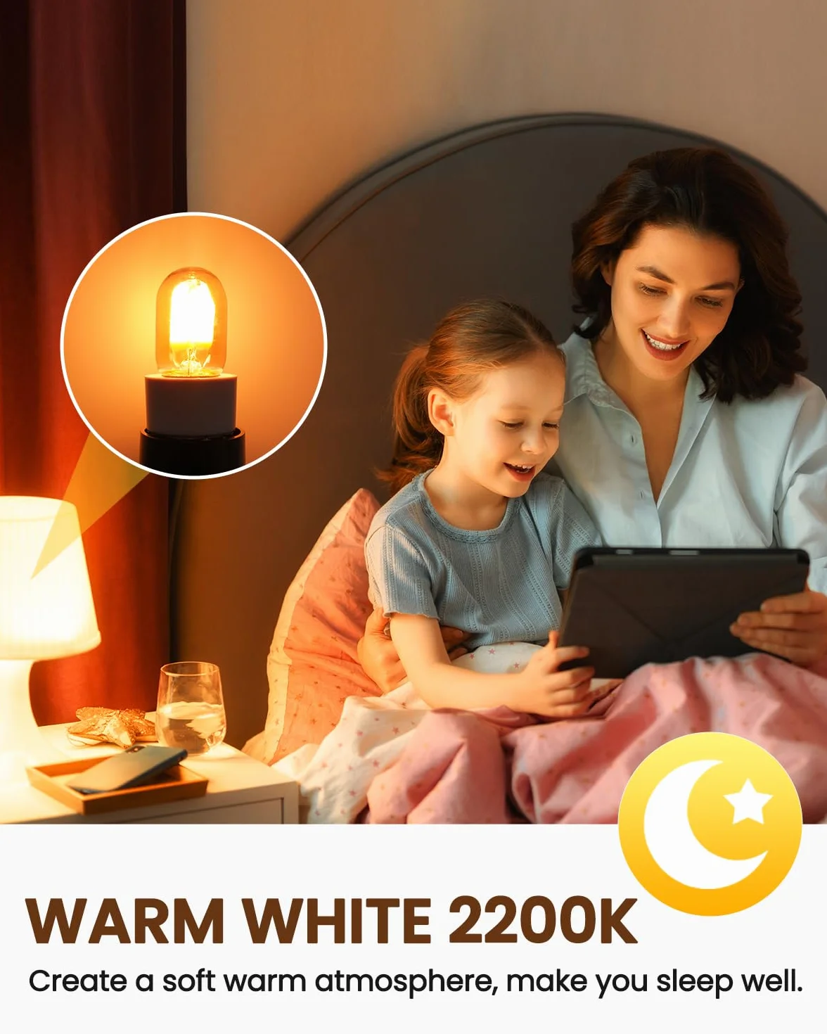 DoRight Żarówki LED E14 1W Vintage Amber 2200K T22 95lm