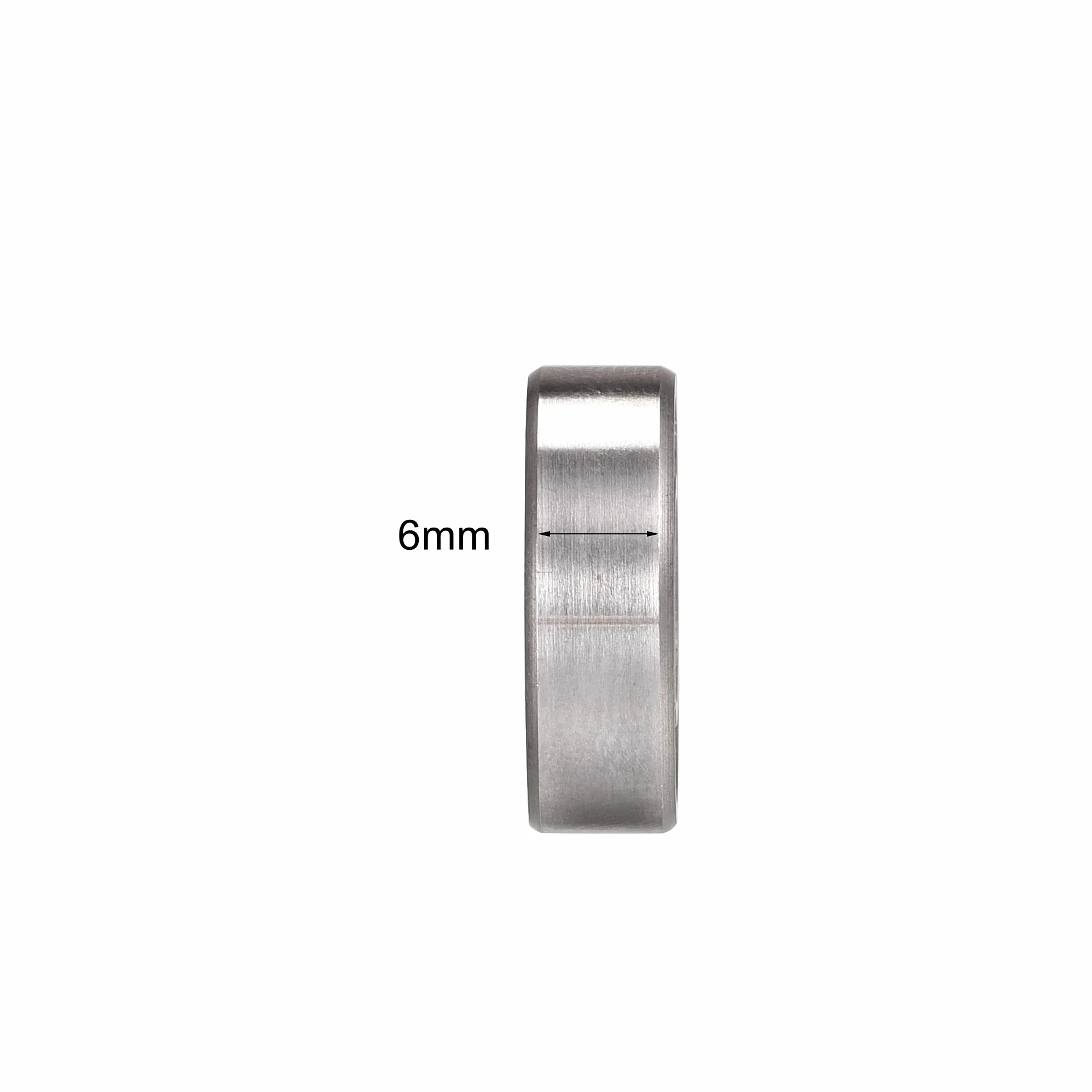sourcing map 4 sztuki S698-2RS stal szlachetna łożyska kulkowe 8 x 19 x 6 mm podwójne uszczelnione łożyska