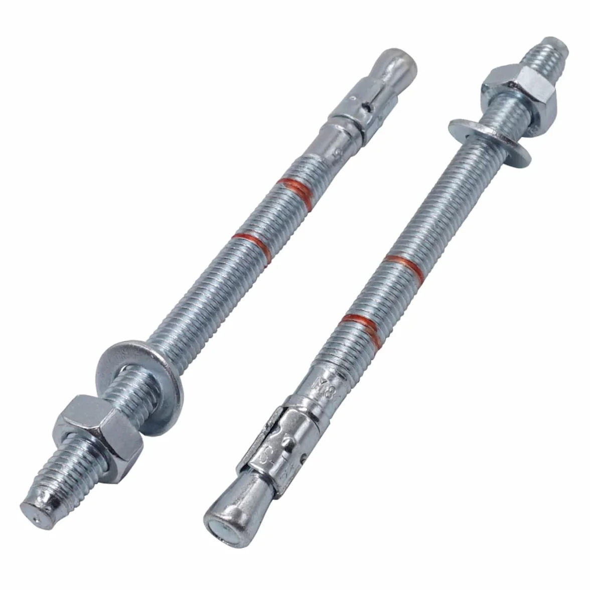 Kotwy M8 x 115 mm Metalowe Kołki Mocowanie Muru Kotwica Rozprężna Betonu 8 sztuk