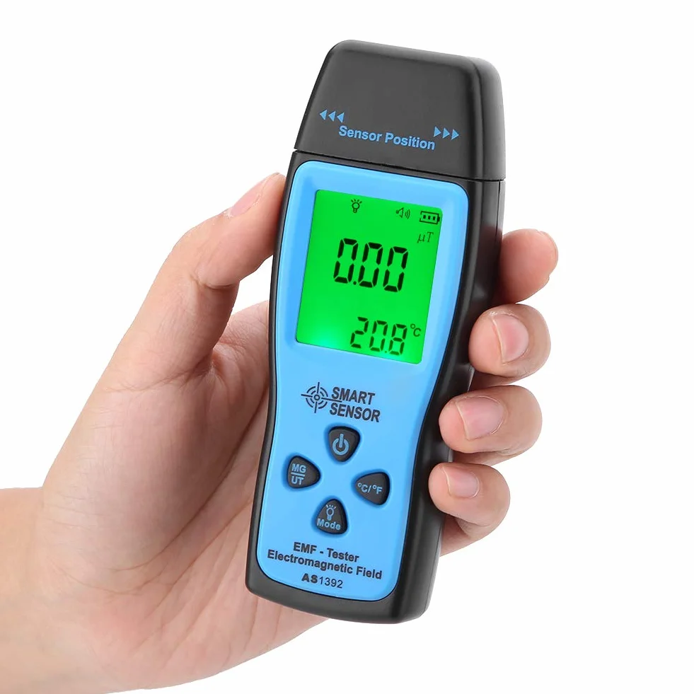 Miernik EMF, Cyfrowy Detektor Promieniowania Pola Elektromagnetycznego Ręczny Cyfrowy Detektor EMF LCD, Domowy Detektor Promieniowania, świetny Tester do Domowych Inspekcji EMF, Biura, na Zewnątrz
