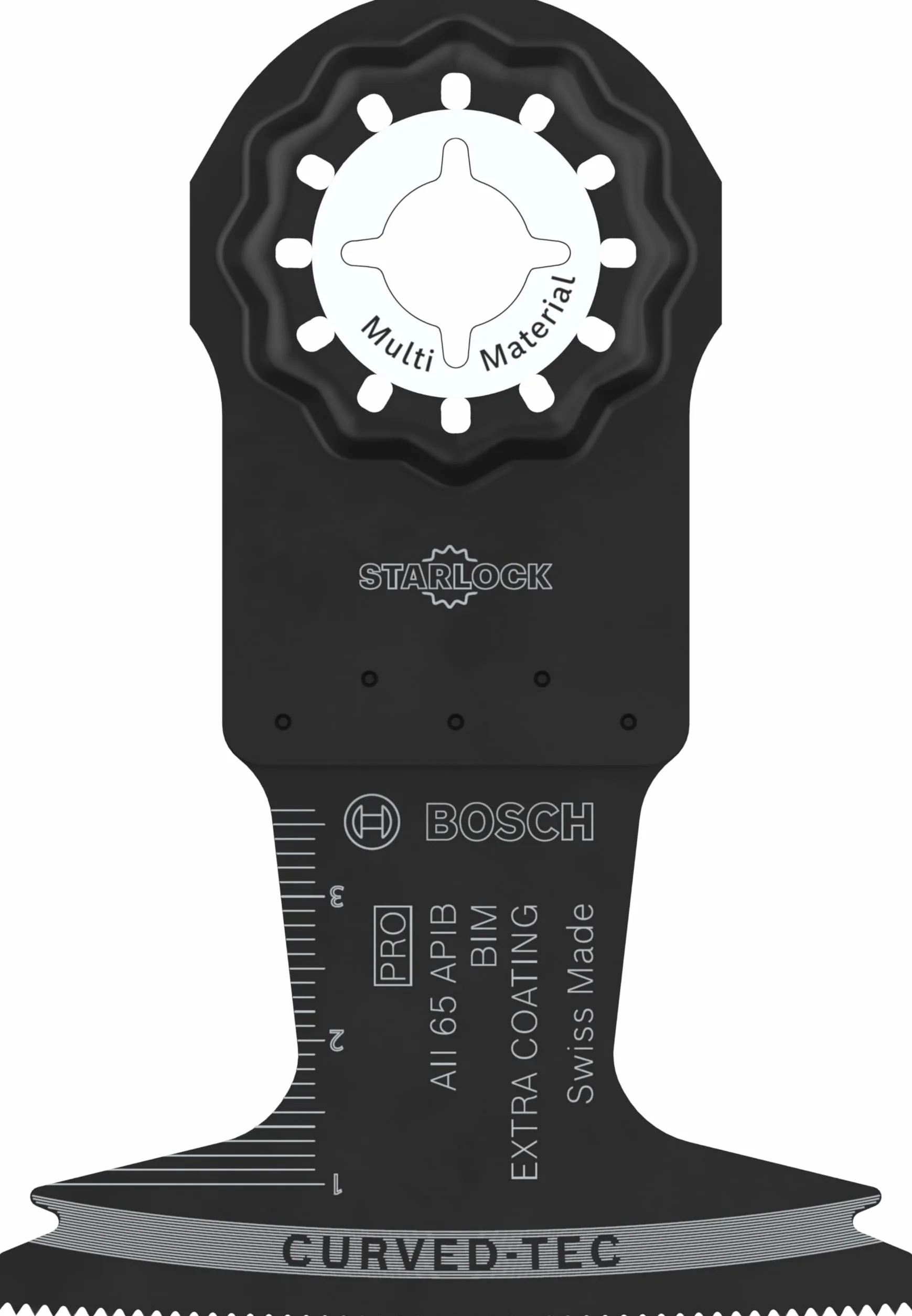 Bosch 1x Brzeszczot PRO Multi Material AII 65 APIB do narzędzia wielofunkcyjnego (do Drewno z gwoździami, Warstwy metalowe, Szerokość 65 mm, Professional Akcesoria Narzędzie wielofunkcyjne)