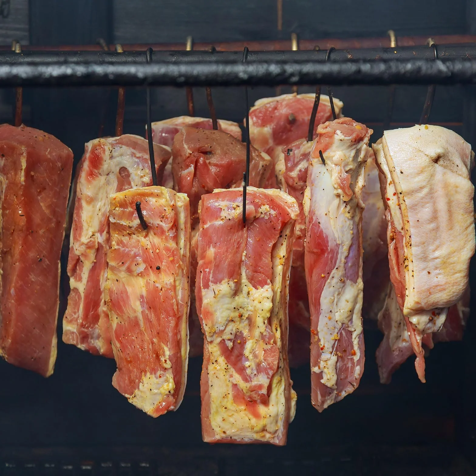 QUARKZMAN 8 sztuk 120 mm haczyki do mięsa ze stali nierdzewnej 304 haczyk rzeźnik w kształcie litery S do zawieszania mięsa wędzenie grillowanie żeberka wołowina BBQ (obciążenie MAX 5 kg)