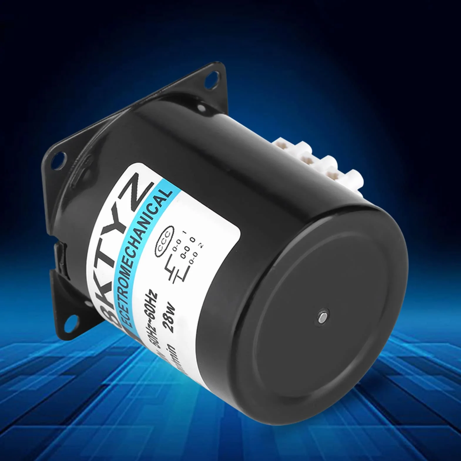 68KTYZ Metalowy Magnes Trwały Elektromotor 230v Silnik 120 Obr./min Synchroniczny Silnik z Przekładnią Wysoki Moment Obrotowy 50Hz ~ 60Hz AC220V 28W 2.5 20 30 110r/min (110RPM)(110 obr/min)