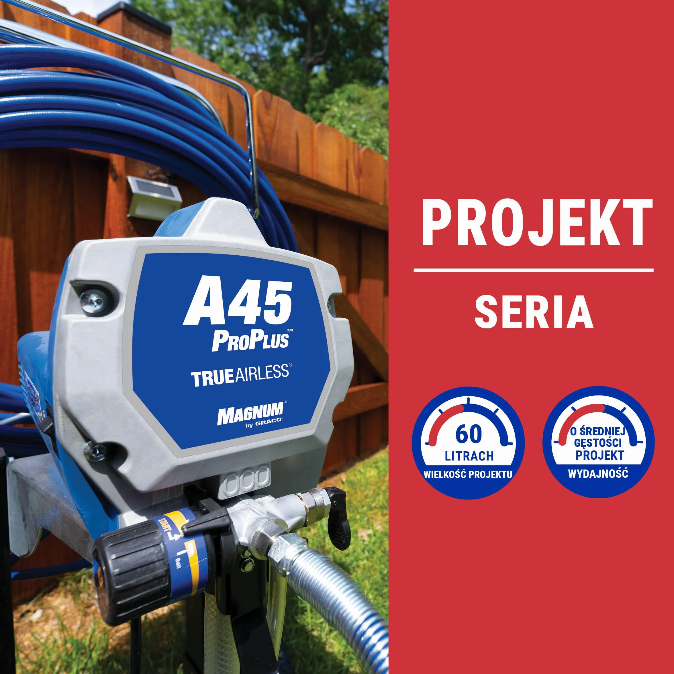 Magnum by Graco 17C245 Airless system natryskowy A45 ProPLUS 1,17 l/min 207 barów