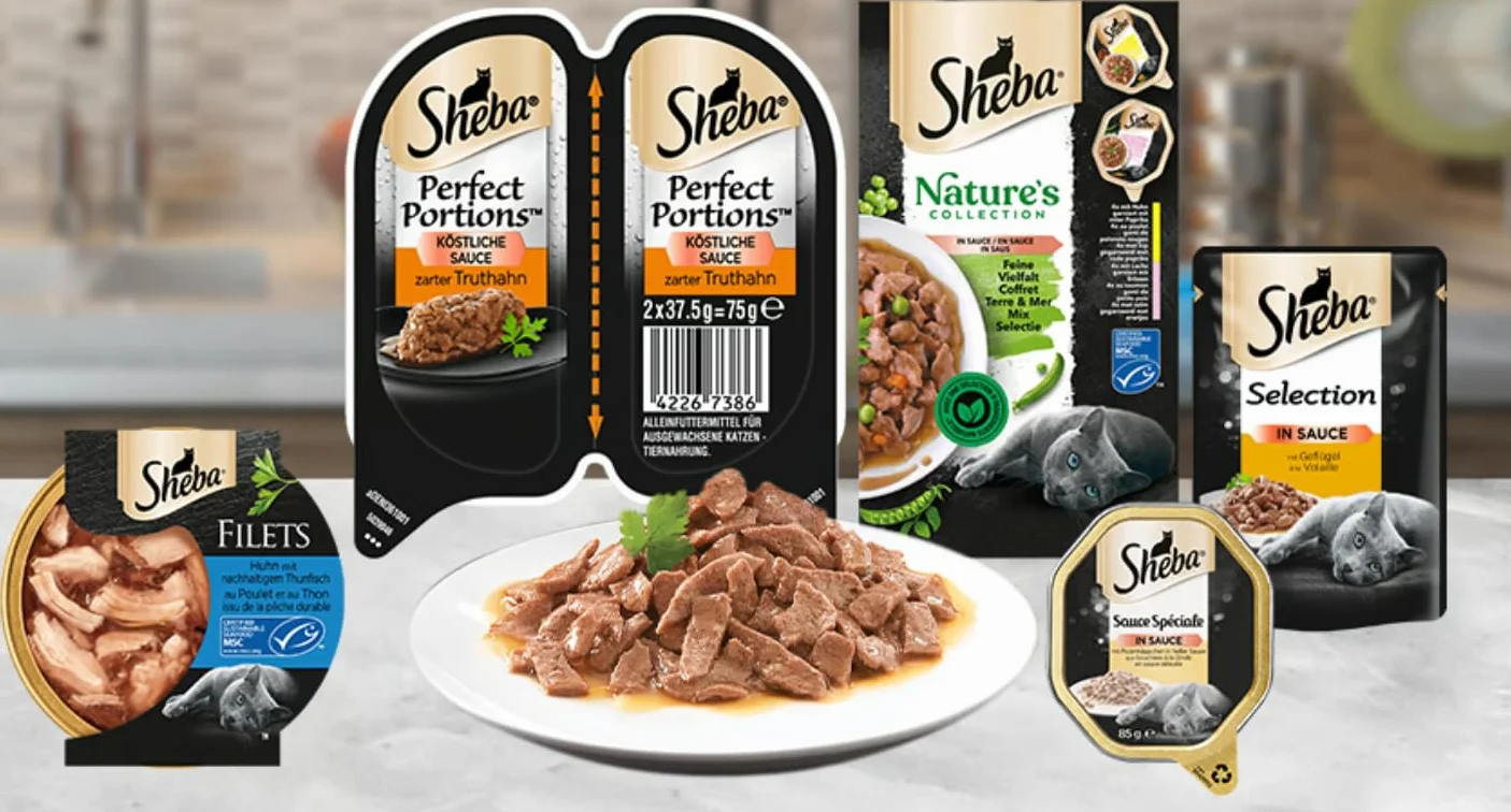 Sheba Delikatese Multipack Mokra Karma dla Kota 40x85g Saszetki z Drobiądzem w Galaretce