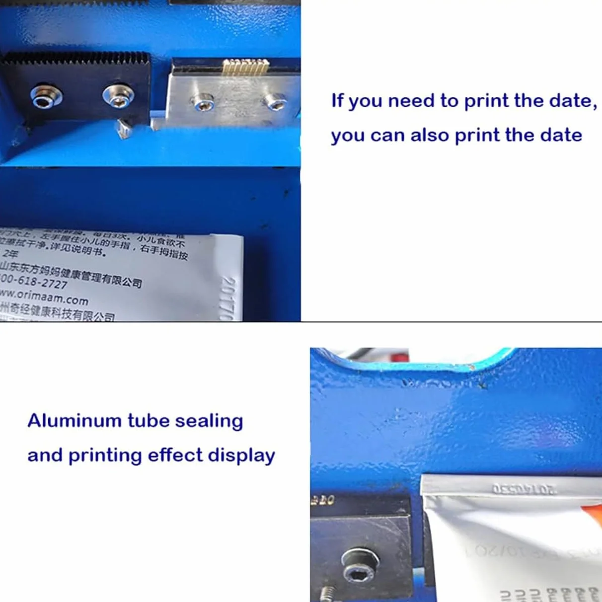 Ręczna Zgrzewarka Do Rur Z Laminatu Aluminiowego Z Koderem Datownika, Maszyna Do Zgrzewania Rur O Maksymalnej Długości 60 Cm Ręczna Zgrzewarka Do Końcówek Rur, Do Kosmetyków, Medycyny I żywności