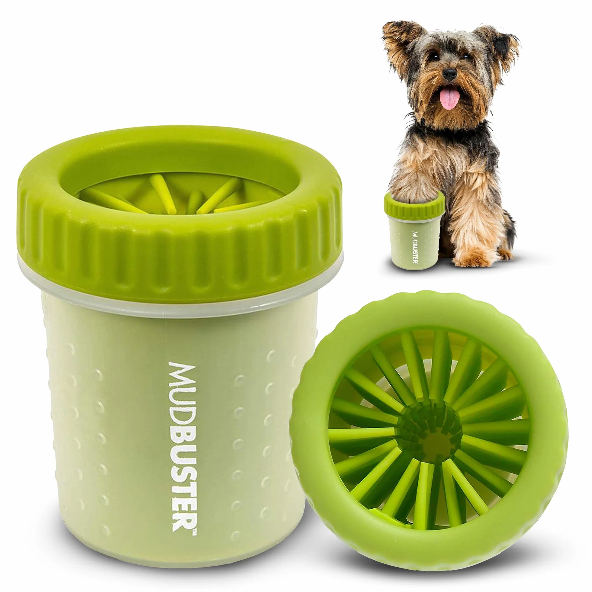 Dexas MudBuster PW700383 urządzenie do czyszczenia łap psów, przenośne, małe, zielone, małe
