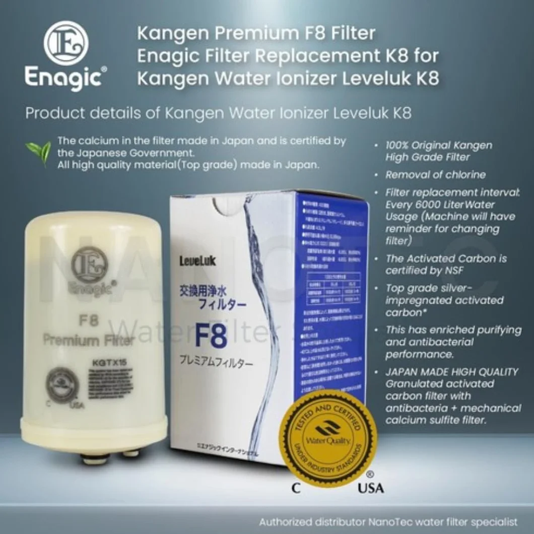 F8 Water Filter for Leveluk K-8 KANGEN8