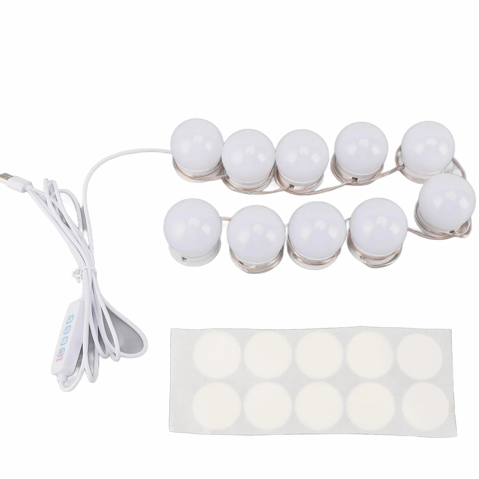 Żarówki Led Vanity Lights Lustrzana żarówka do toaletki USB Ściemnialne oświetlenie ledowe do makijażu for łazienka