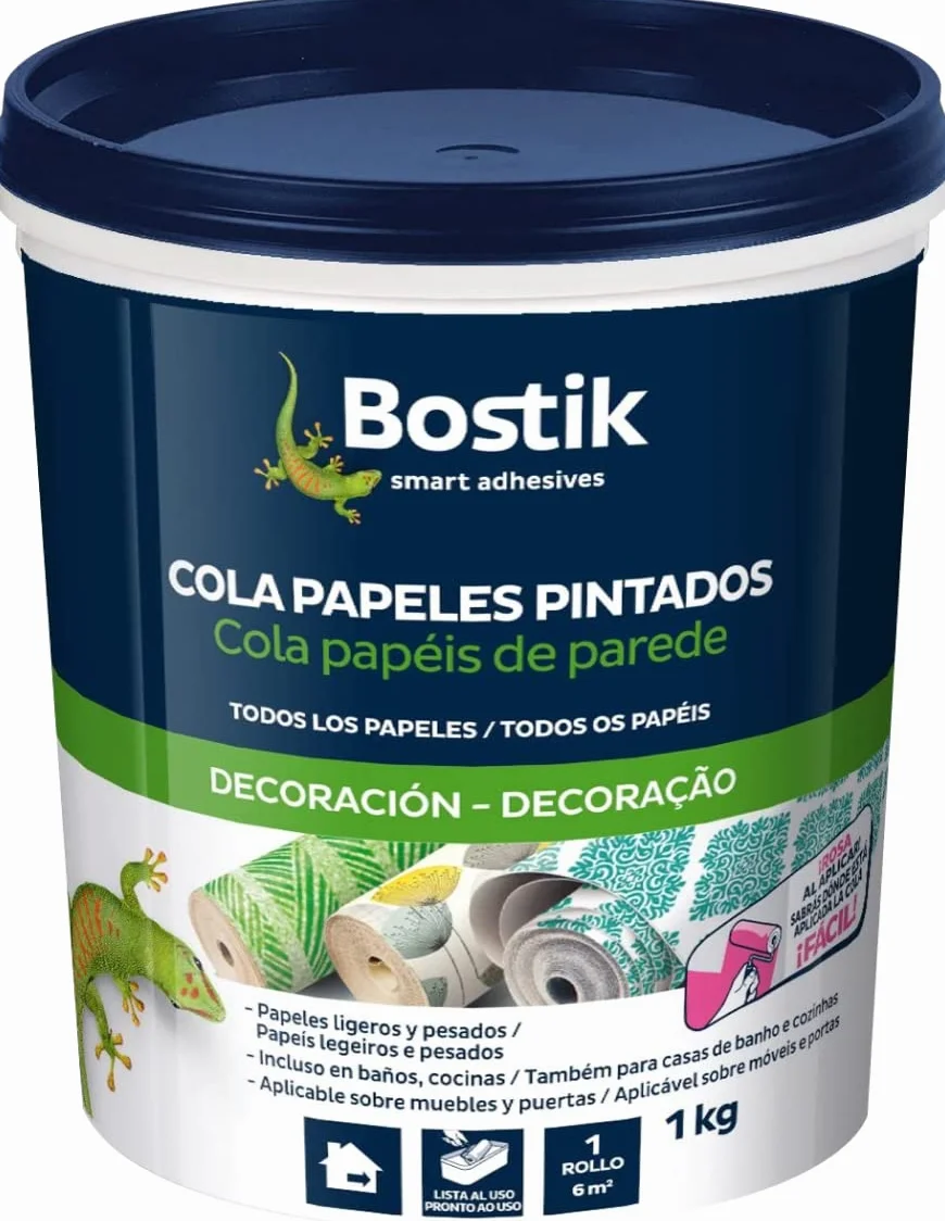 Bostik Klej do tapet Odporny na wilgoć Gotowy do użycia 1 kg