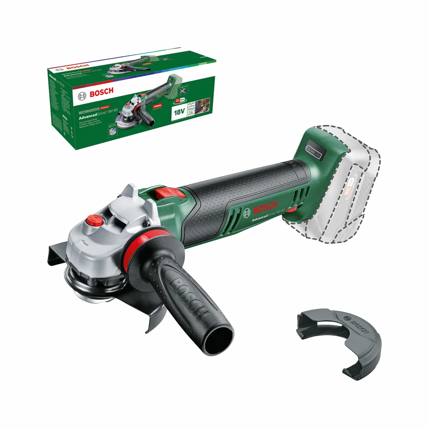 Bosch Advancedgrind 18V-80 Szlifierka Akumulatorowa, 18 V