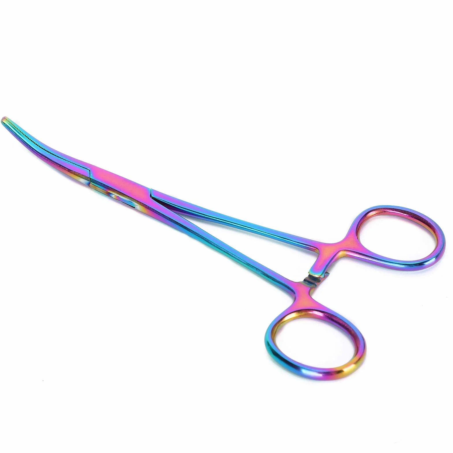 Hemostat na komary dla zwierząt domowych ściągacz do włosów w uszach ze stali nierdzewnej pęseta z zakrzywioną końcówką zacisk do czyszczenia dla psa kota [#1]