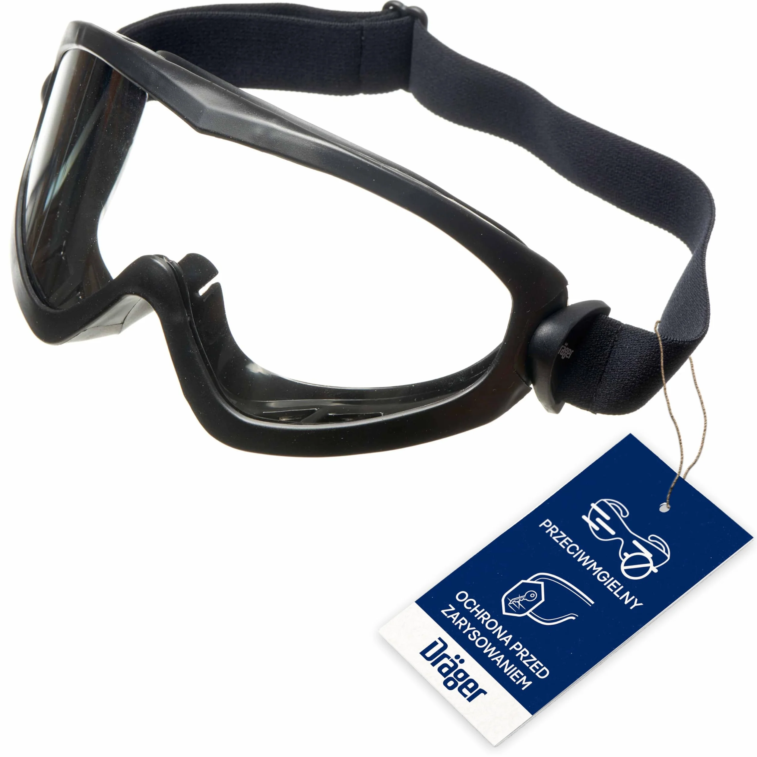 Dräger X-pect 4200 okulary ochronne pełnoekranowe poliwęglanowe czarne