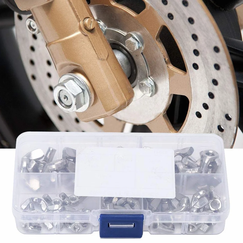 50 Stücke M3-M8 Edelstahl Flügelmutter Flügelmuttern Kits für Verschluss