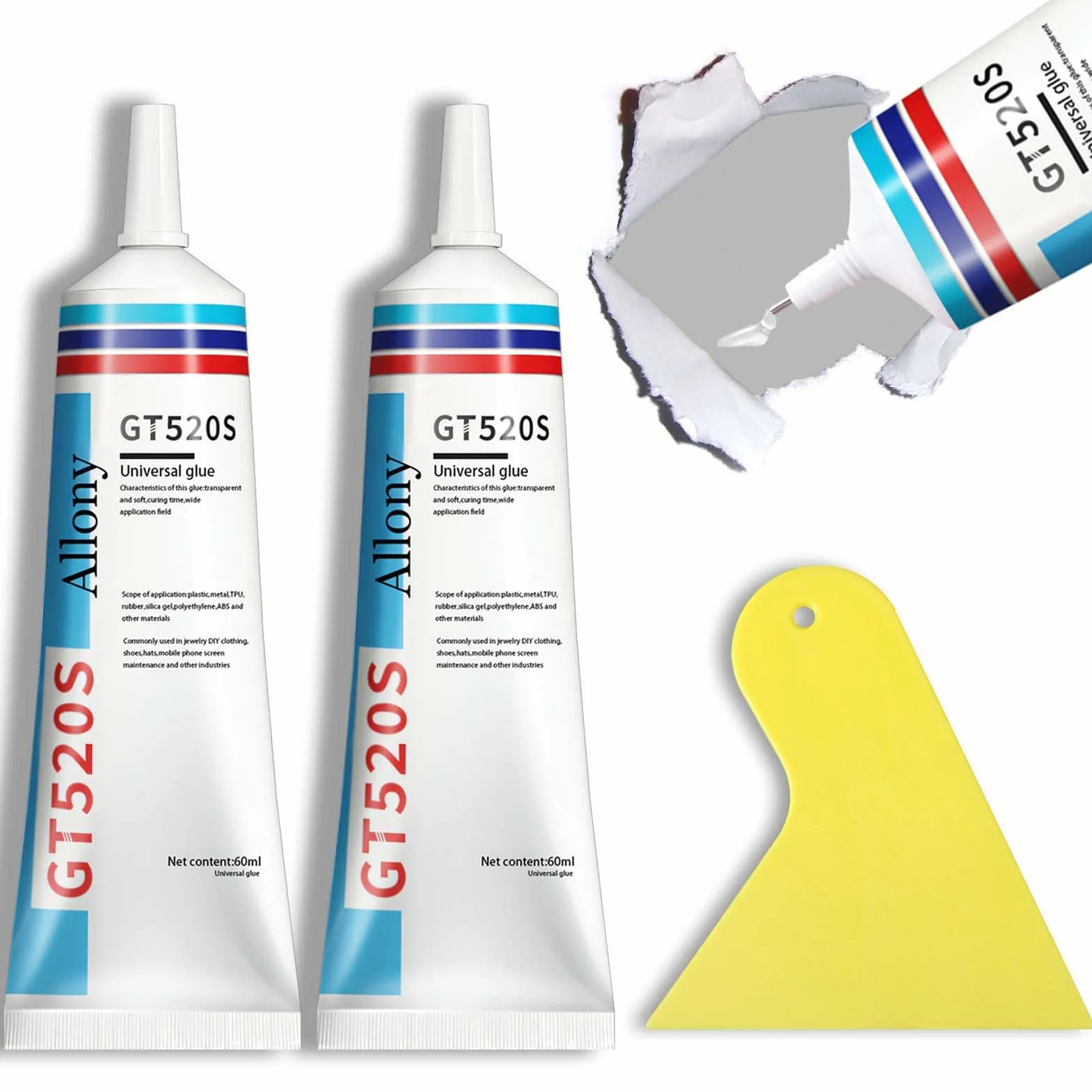 Klej do tapet przezroczysty 120 ml + szpatułka do naprawy