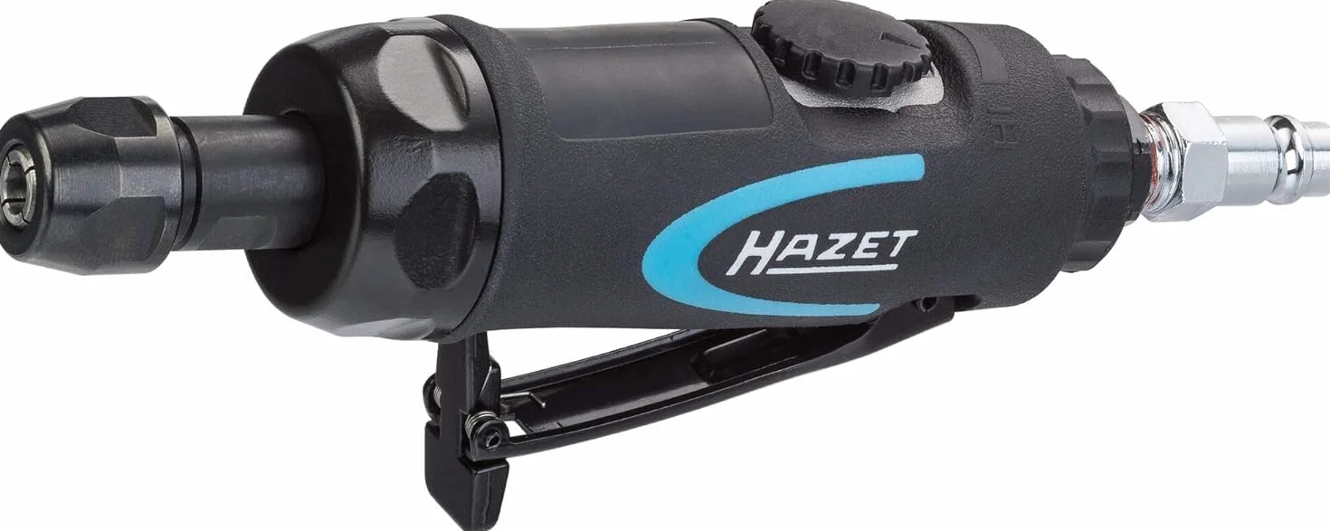 HAZET 9032N-1 I wersja prosta do bezstopniowej regulacji prędkości obrotowej, gwint wewnętrzny 12,91 mm, z wtyczką sprzęgła I poręczne narzędzie do szlifowania