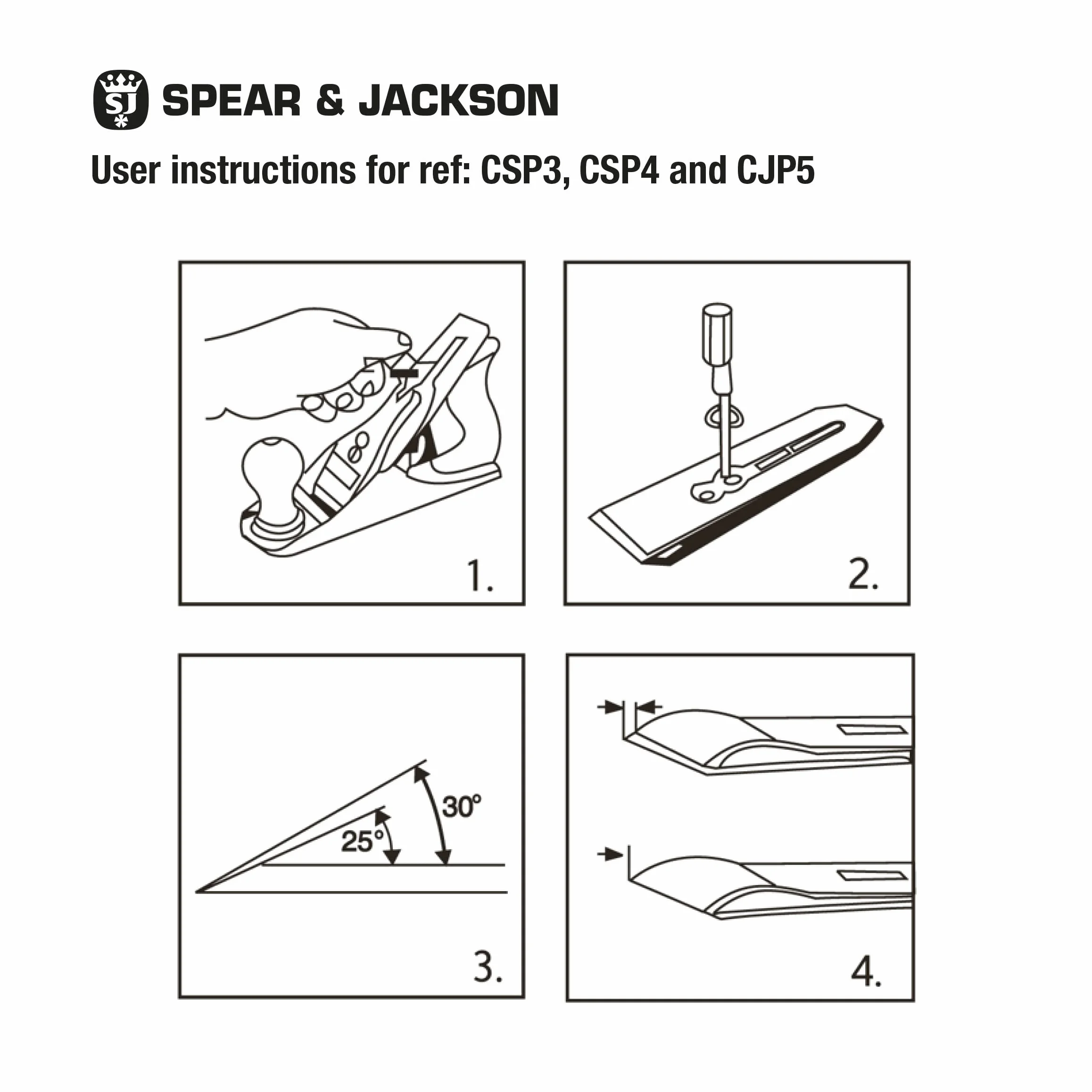 Spear & Jackson CSP4 Nr 4 Strug stolarski do wygładzania