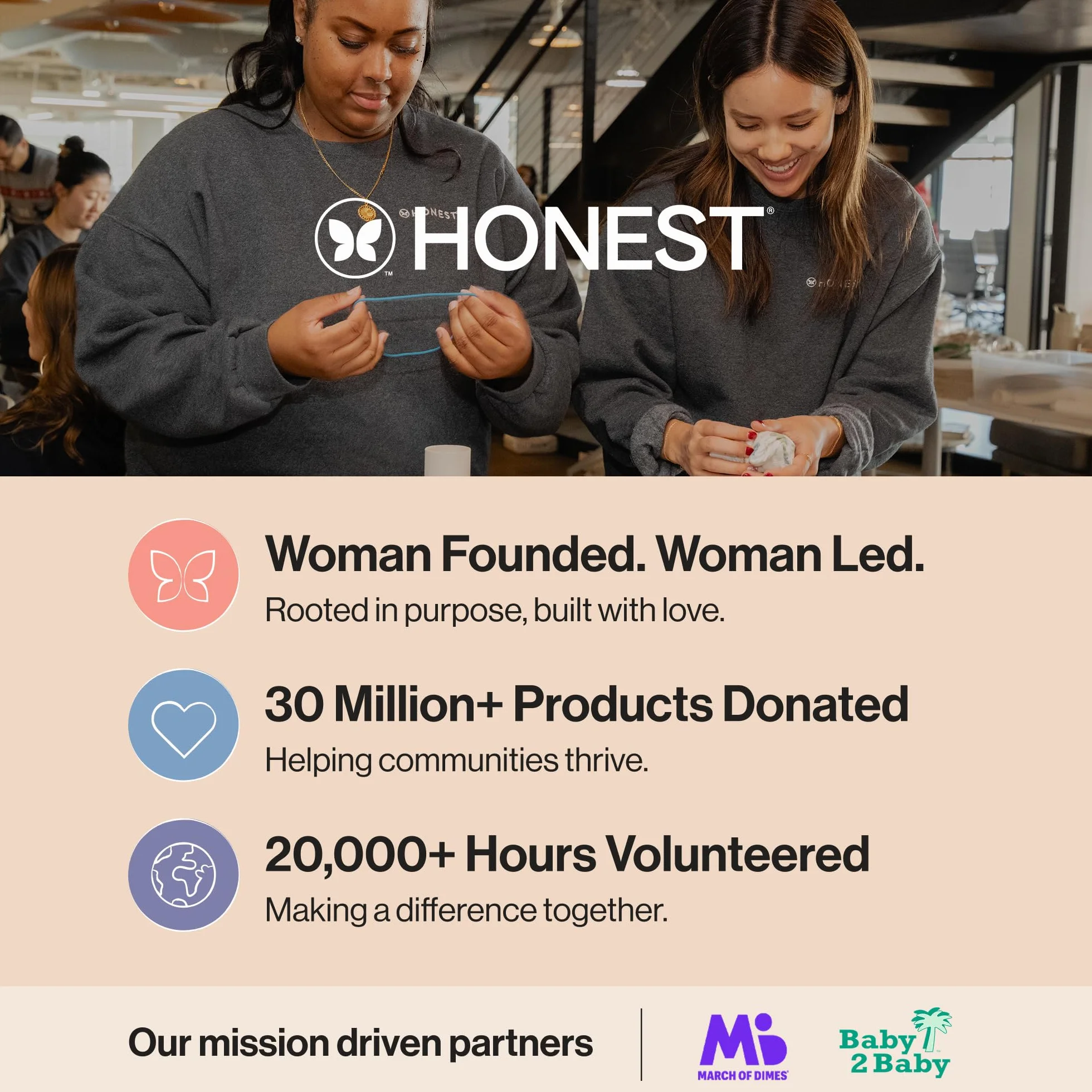 Honest Company All Natural Cloth Baby Wipes (288 Count Total) by Honest