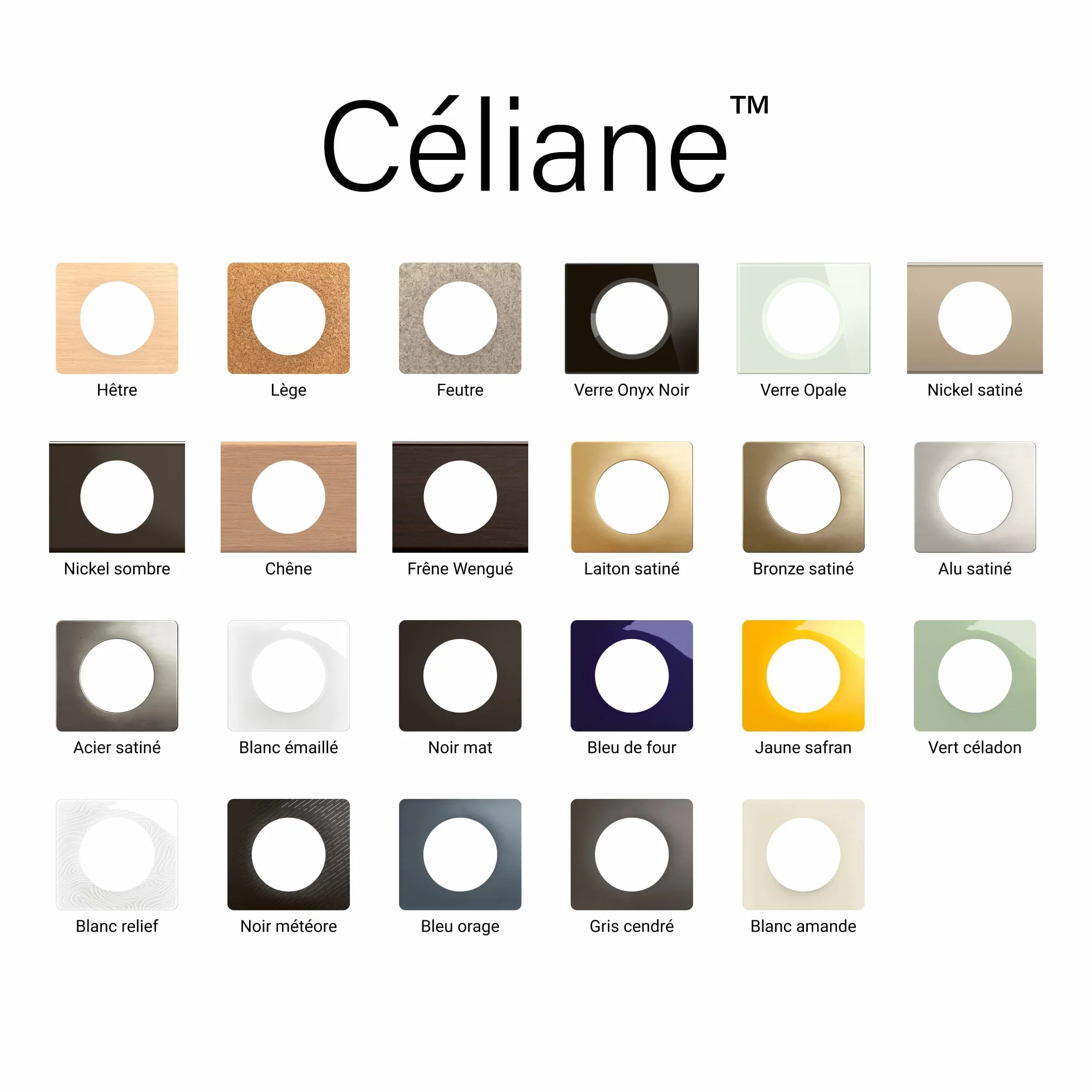 LEGRAND - Płyta Céliane - Płyta wykończeniowa do gniazd i przełączników Céliane - 4 stacje - Biała emaliowana