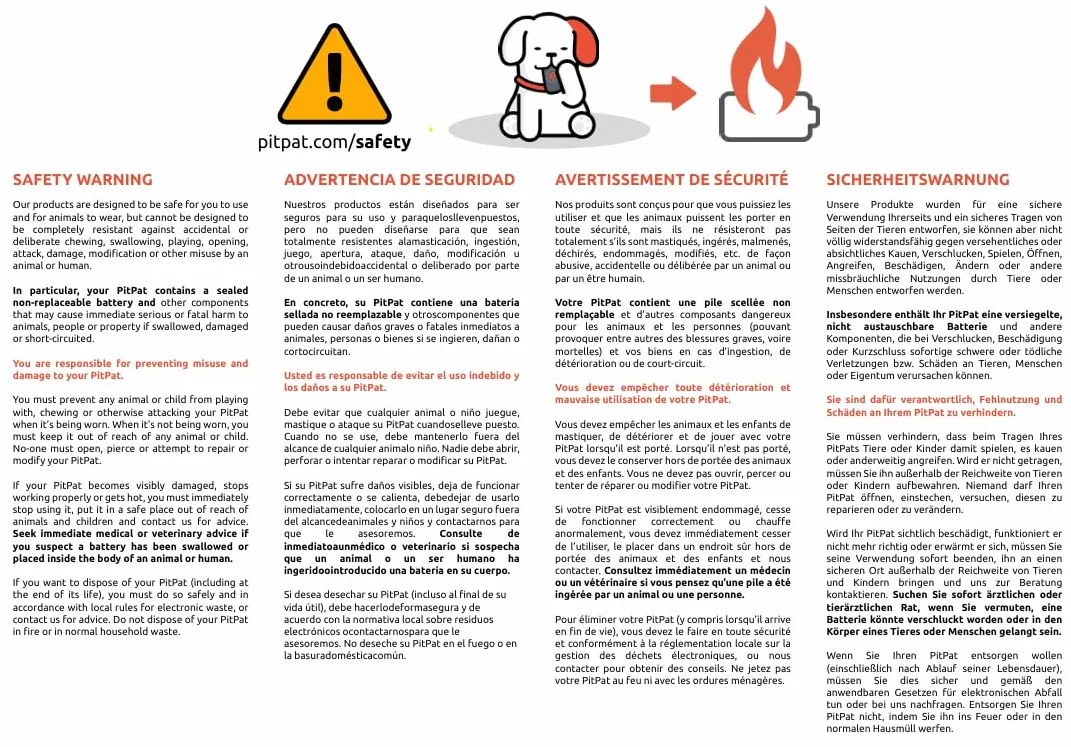 PitPat Lokalizator GPS dla psów – nie wymaga subskrypcji – odpowiedni dla wszystkich psów i pasuje do wszystkich obroży – 100% wodoodporny lokalizator dla zwierząt domowych (Czarny)