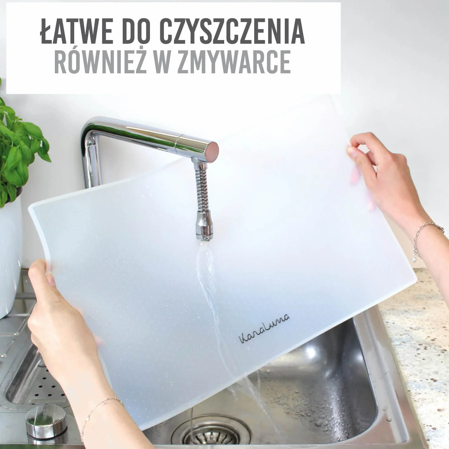 Silikonowa mata do karmienia premium (przezroczysta (kwadratowa), mała)