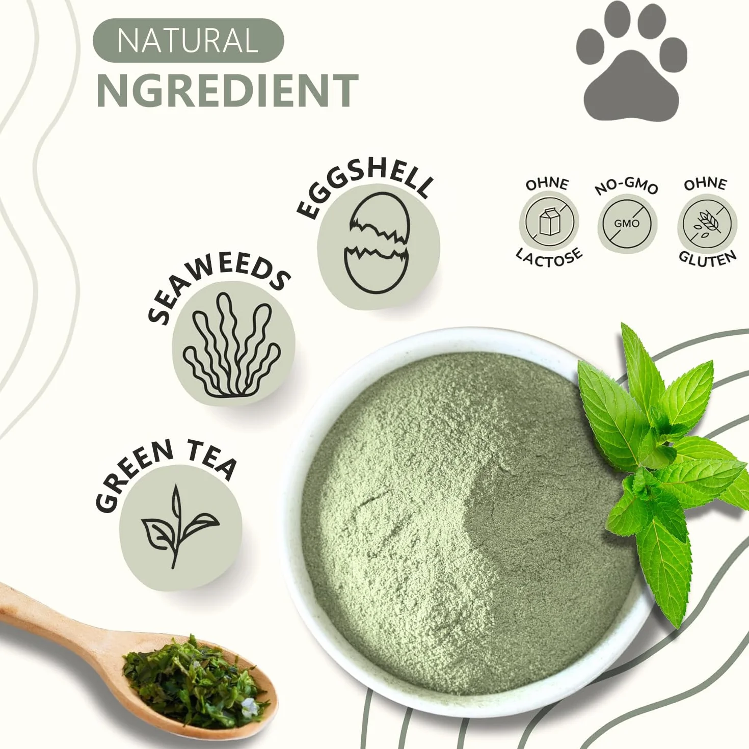 Dog Dental Cleaning Powder 150 g, wysoce skuteczny w usuwaniu kamienia nazębnego i nieświeżego oddechu, hamujący powstawanie płytki nazębnej i odświeżający oddech, bezpieczny i skuteczny