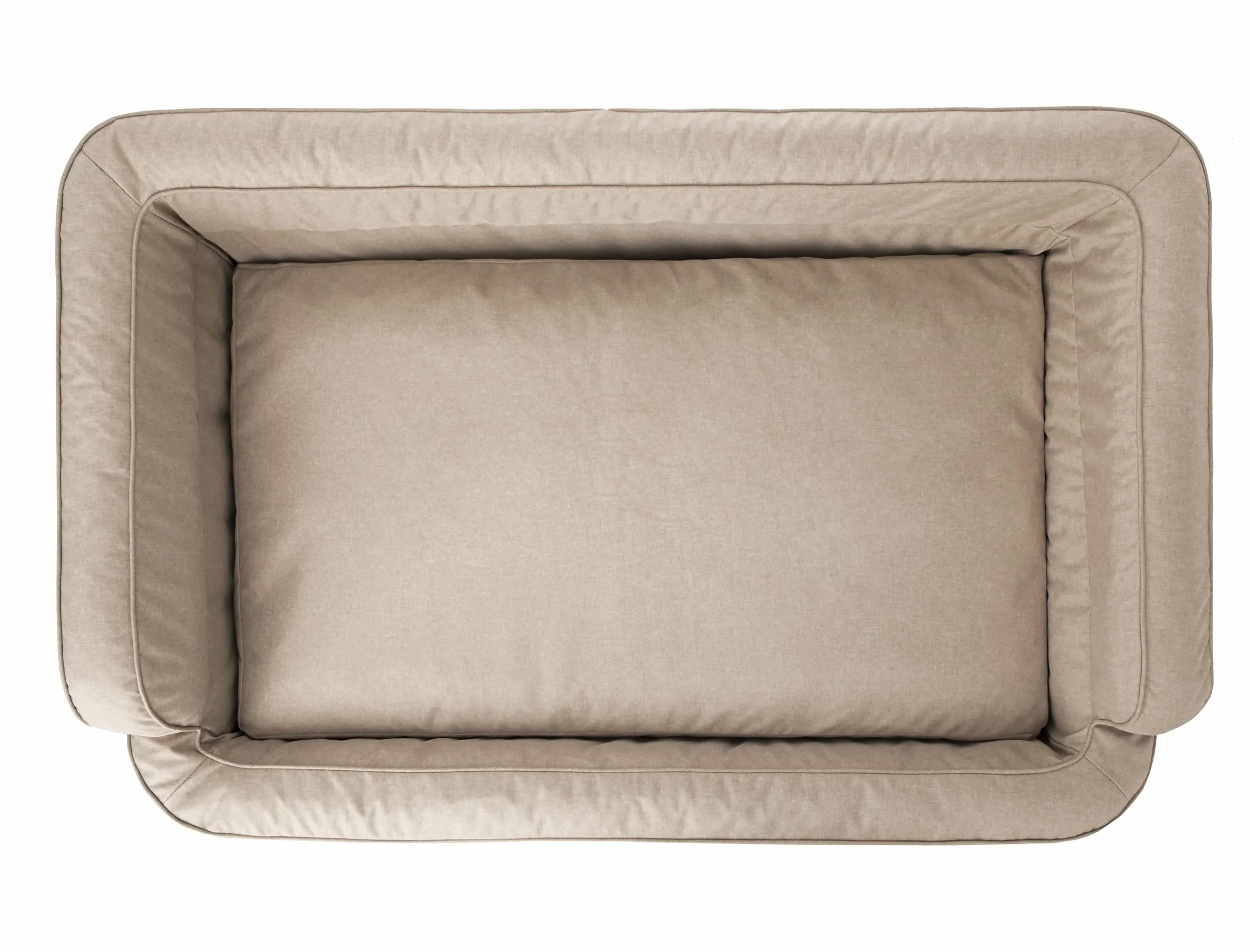 PillowPrim Legowisko dla Psa i Kota - Zdejmowana Poszewka, Poduszka, Miejsce do Spania, Sofa - Beżowe, XXL: 117 x 79 cm