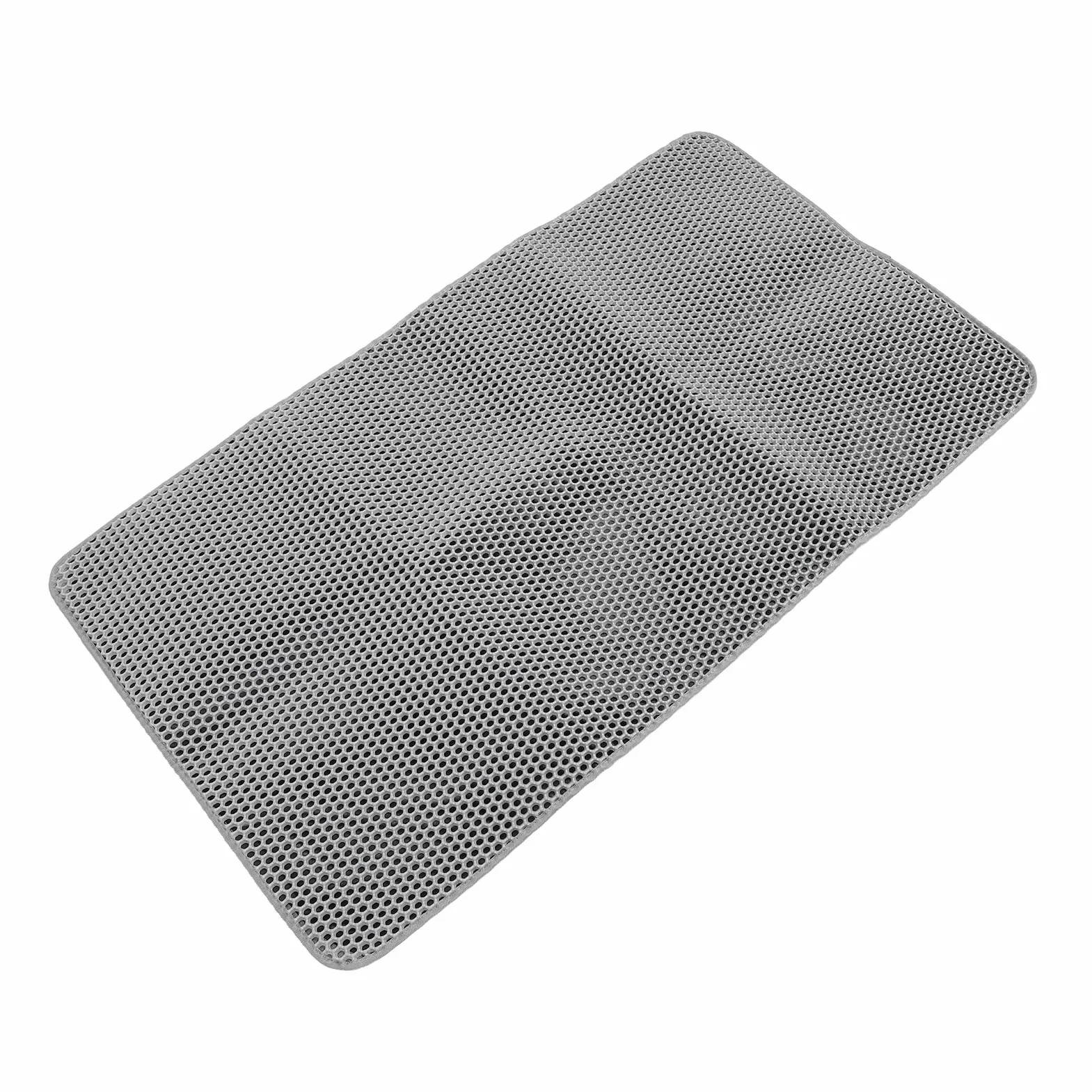 Jiawu Mata Pod kuwetę dla Kota, Trwała, Wodoodporna Mata do łapania żwirku dla Kotów, do Nauki Korzystania z Toalety Przez Koty (GREY)