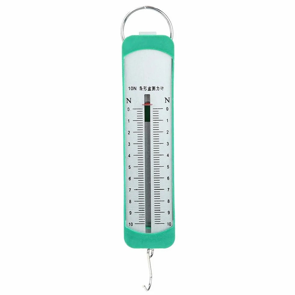 Akozon Newton Meter 10N Dynamometr sprężynowy Fizyka Mechaniczny przyrząd eksperymentalny do użytku edukacyjnego
