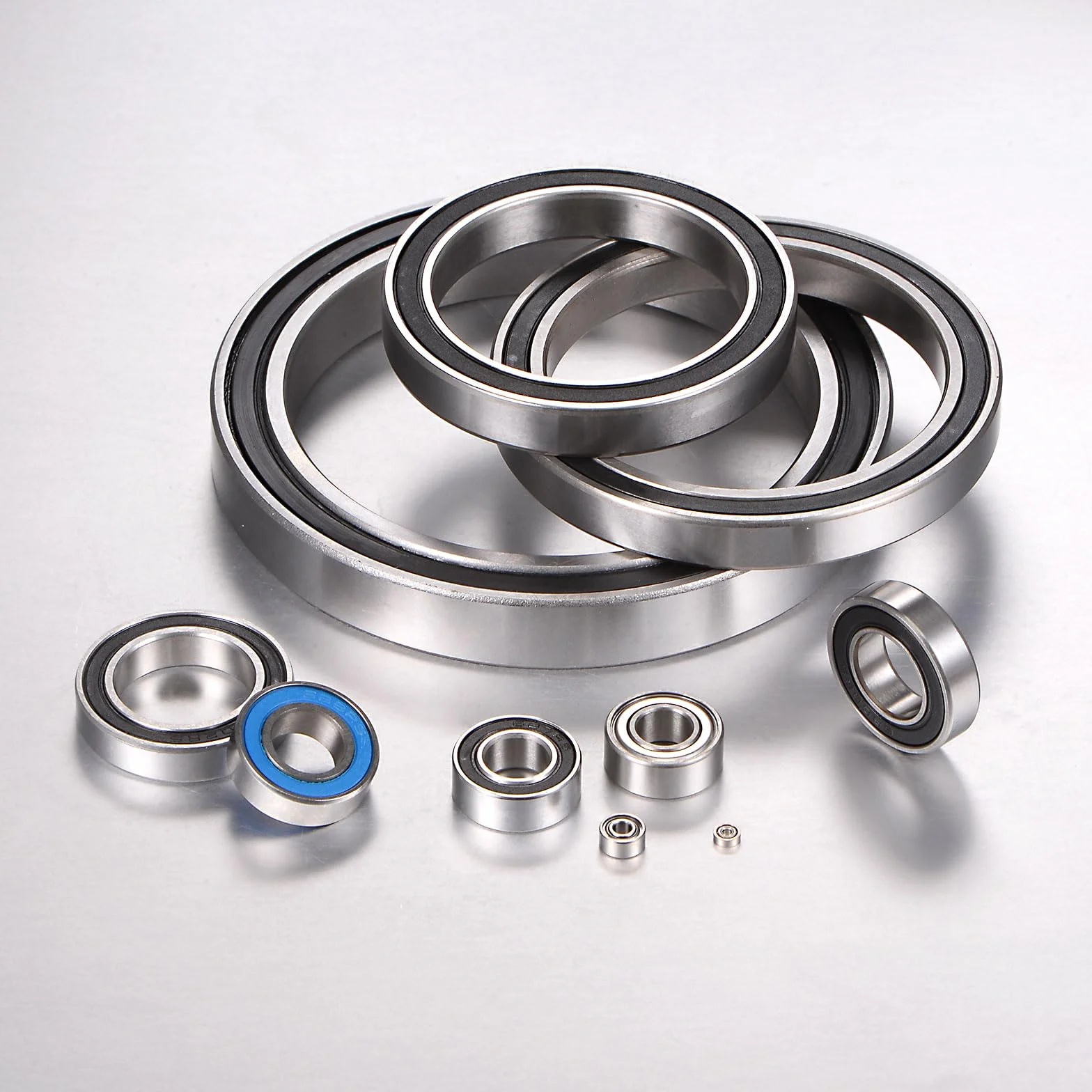 sourcing map R188-2RS łożysko kulkowe zwykłe, 10 sztuk 1/4" x 1/2" x 3/16" stal chromowana Z2 podwójnie gumowane, uszczelnione łożyska