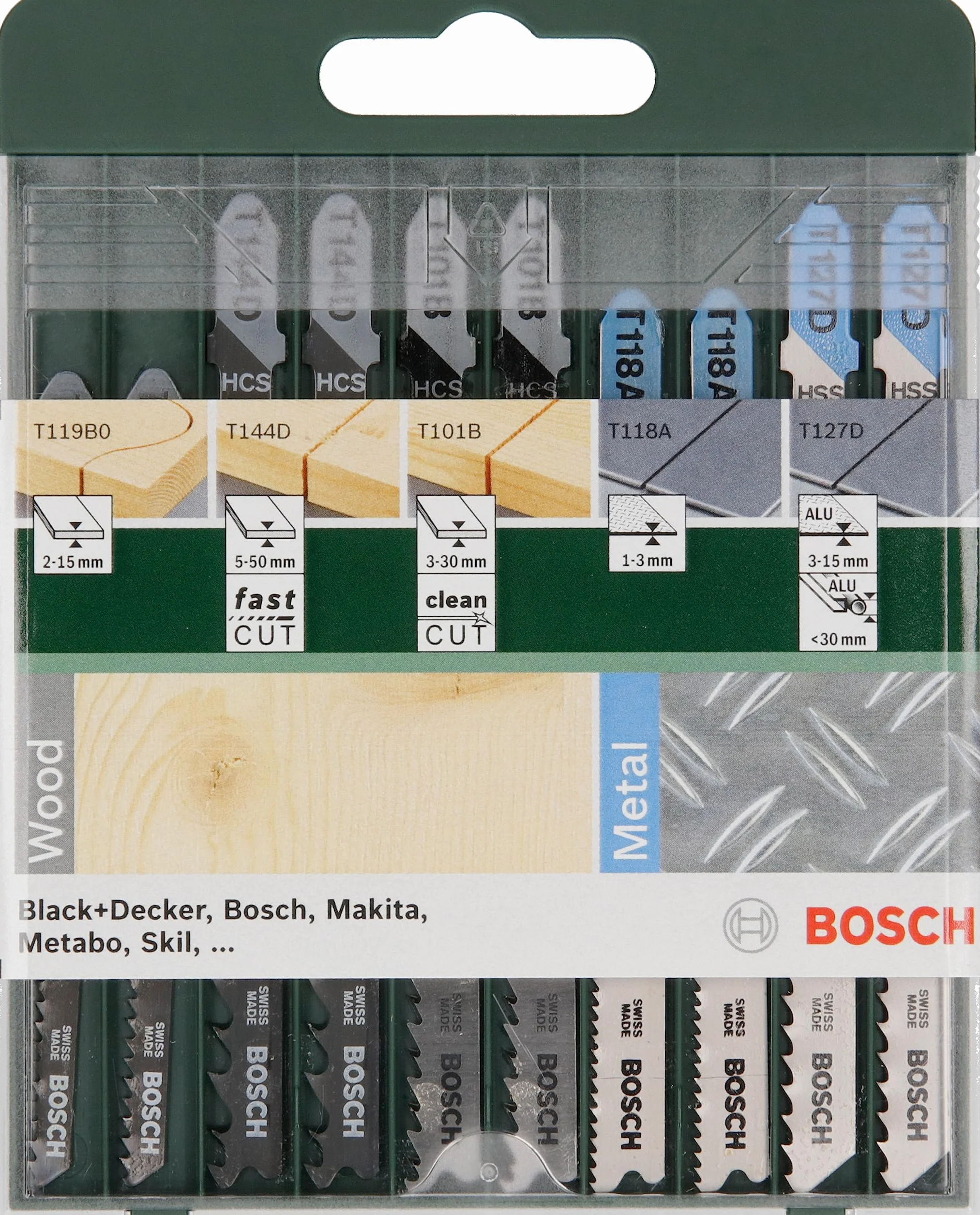 Bosch Professional Brzeszczot do wyrzynarki Set 10 sztuk