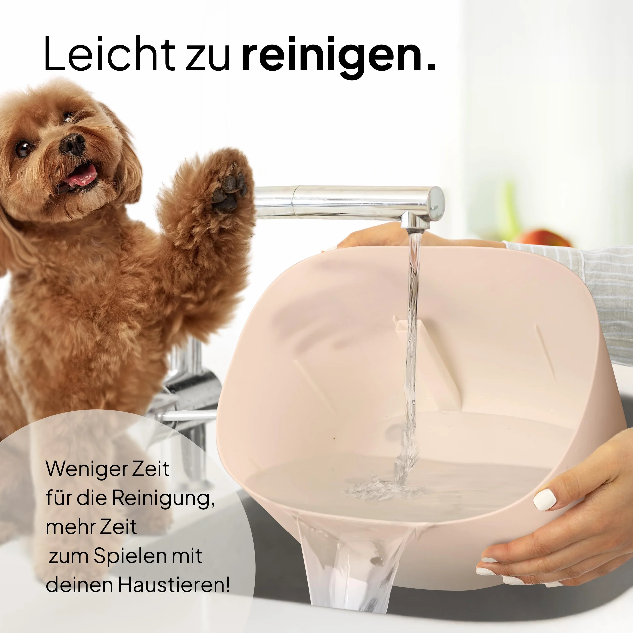 Pretty PAW® fontanna do picia dla psów, bardzo cicha fontanna do picia z 7-litrowym zbiornikiem na wodę, bez BPA, z filtrem i diodami LED, łatwy do czyszczenia dozownik wody dla psów