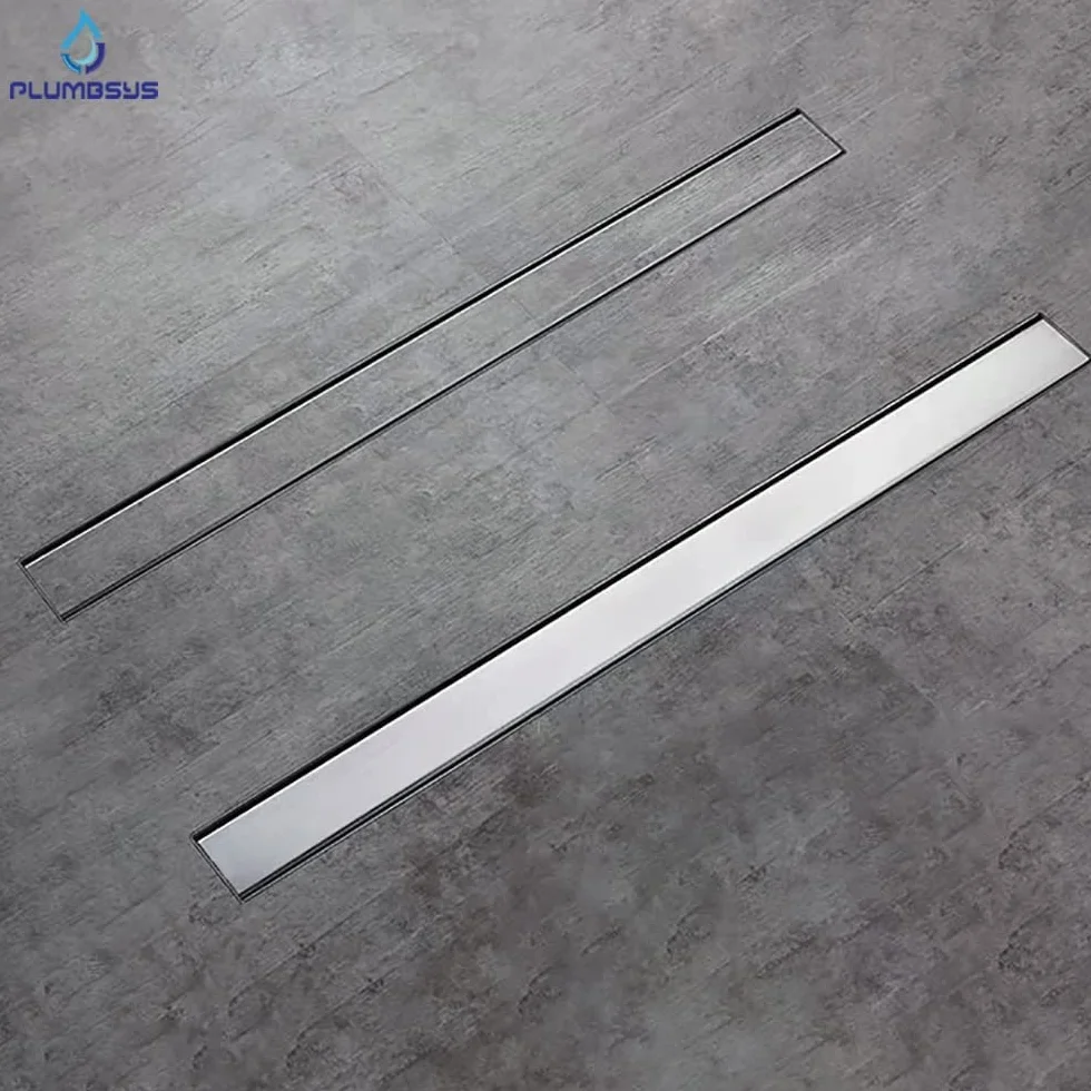 Liniowy odpływ prysznicowy dł. 50 cm, stal nierdzewna, wkładka do płytek 2 w 1, kompletny zestaw dwustronnego odpływu podłogowego, syfon odpływowy prysznicowy z ogranicznikiem zapachu i