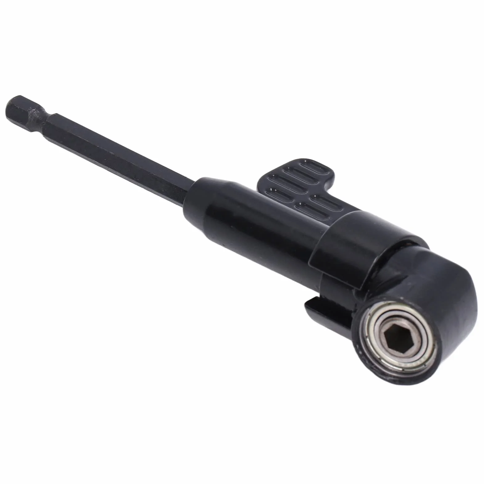 Adapter do Wiertarki Elektrycznej 105 Stopni Magnetyczny Wkrętak Kątowy z Chwytem Sześciokątnym 1/4 Cala do Akumulatorów, Uchwyty na Bity